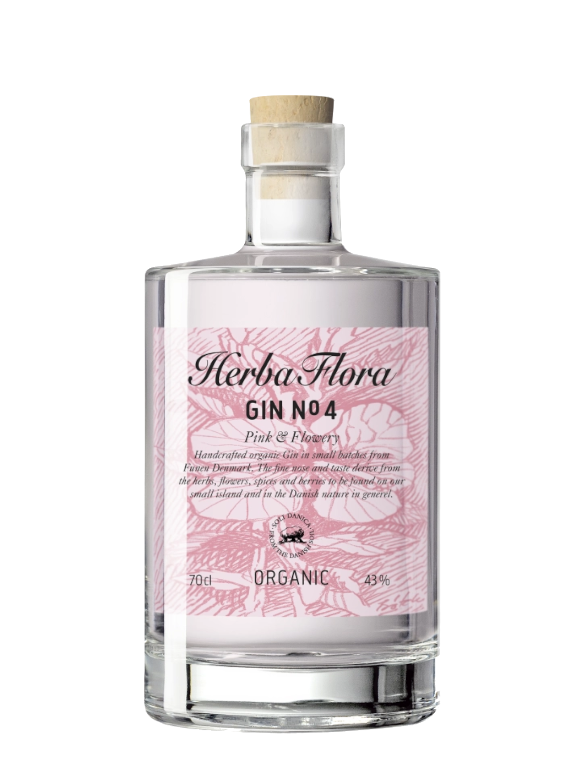 Herba Flora Gin No. 4 Blommig & Frisk - flaska