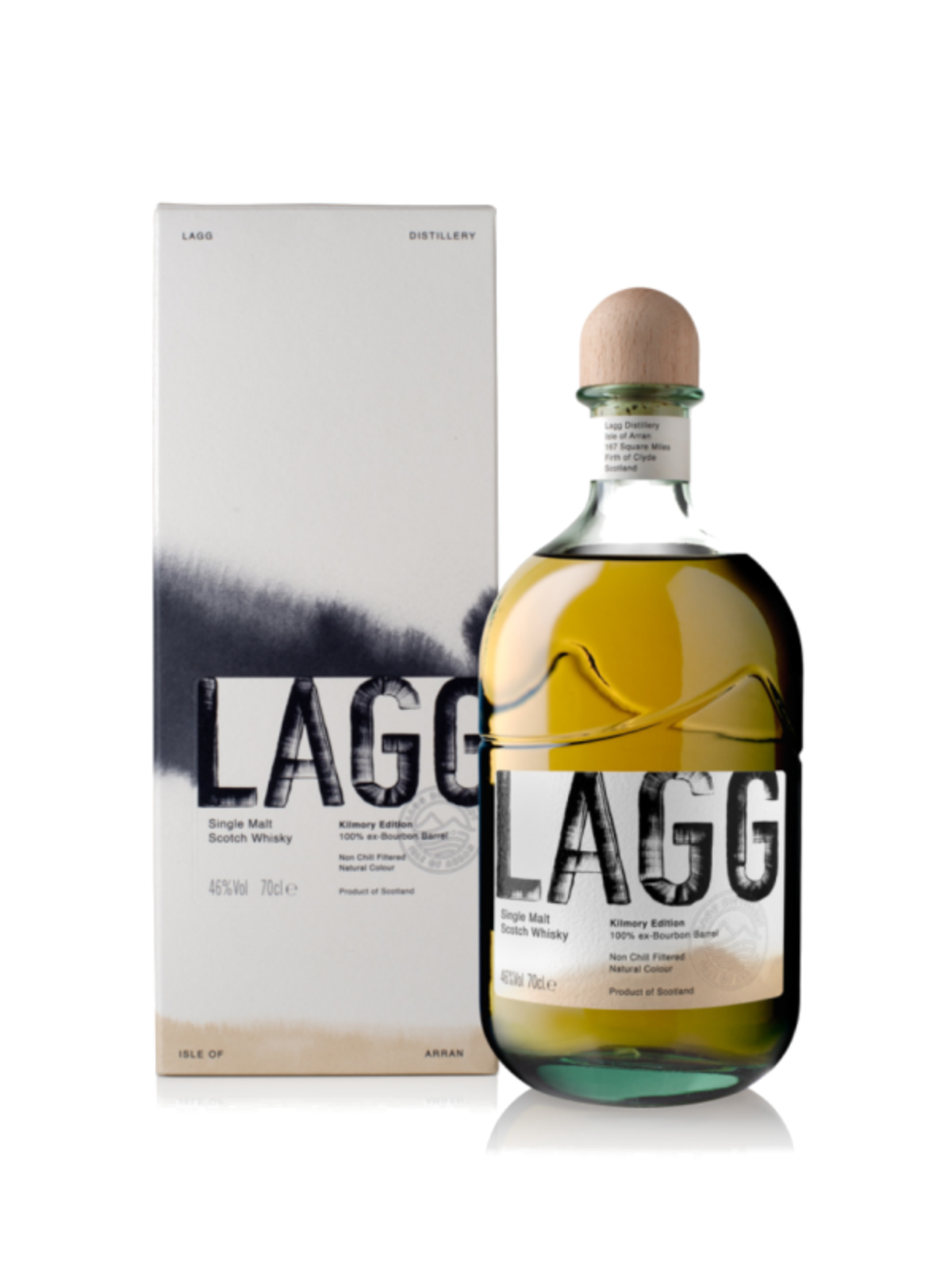 Lagg Kilmory Edition Single Malt Scotch Whisky - flaske med gaveæske