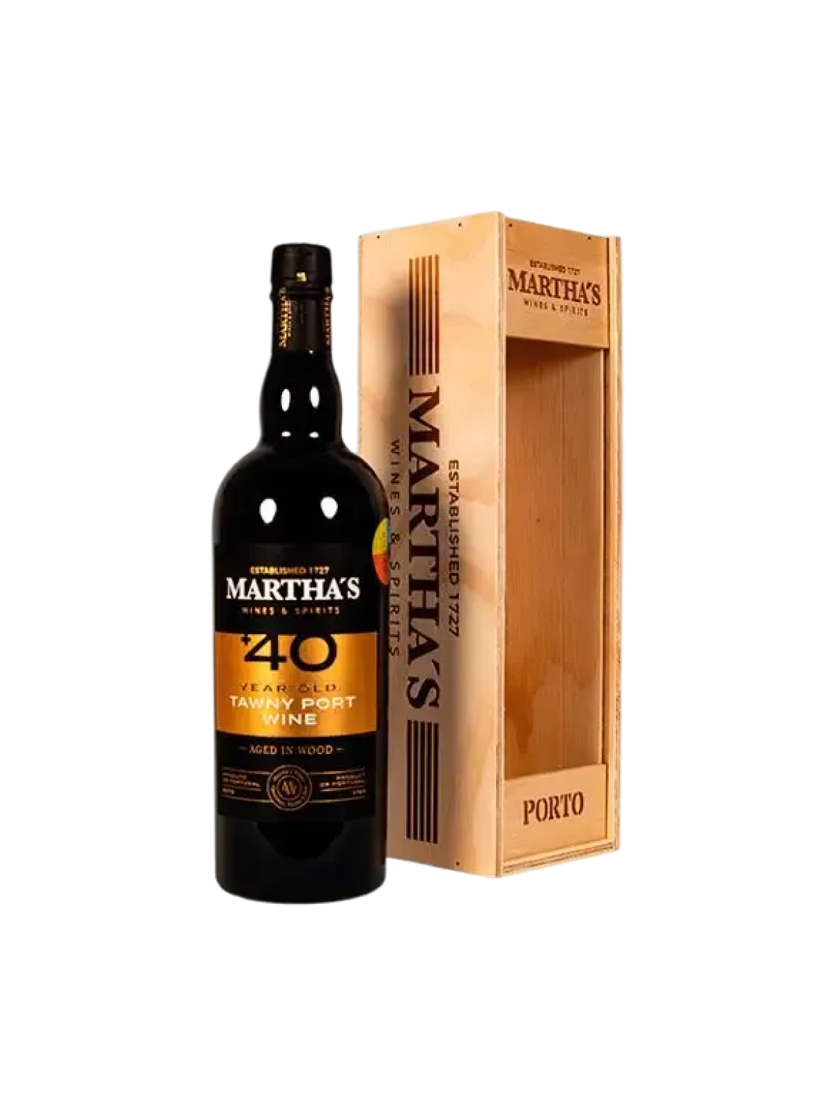 Marthas 40 år Tawny Portvin - flaska med presentask