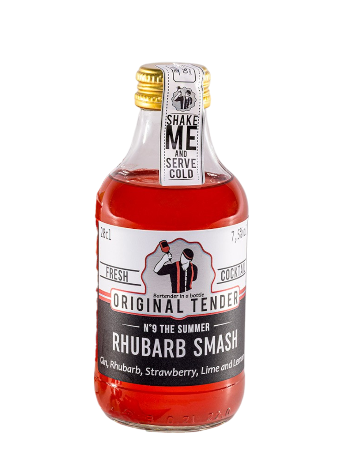 Original Tender Rhubarb Smash Cocktail - bottle