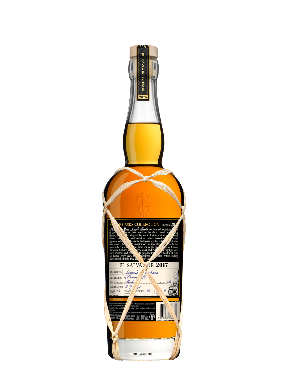 Planteray El Salvador 2017 Rombo Single Cask rom bagside