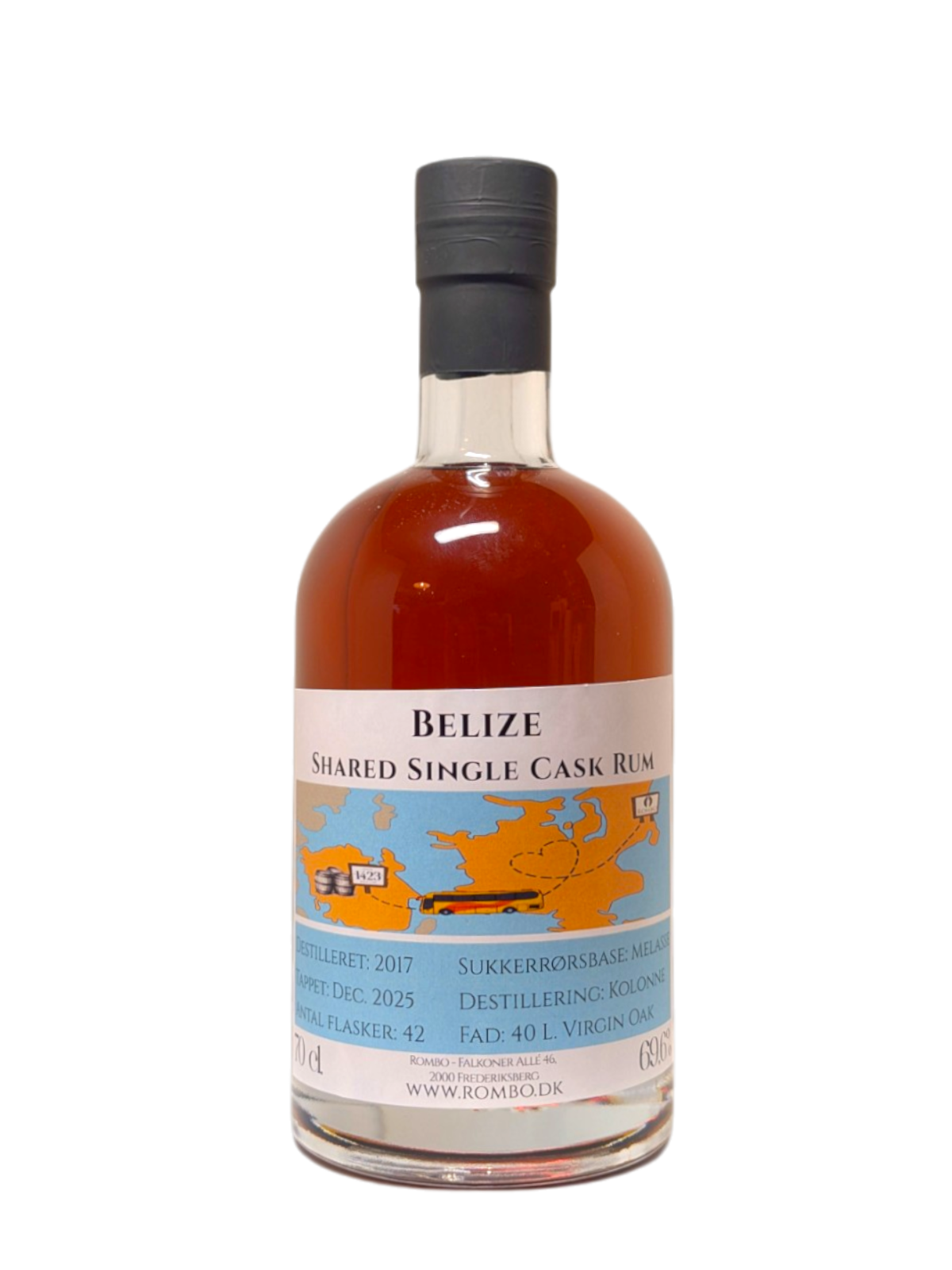 Belize Shared Single Cask Rum - flaske