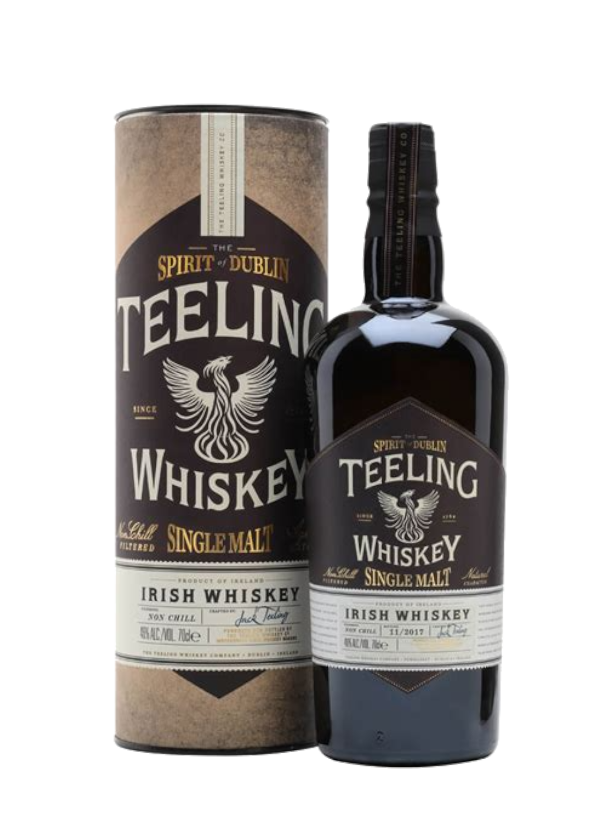 Teeling Single Malt Irish Whiskey - flaske med gaveæske