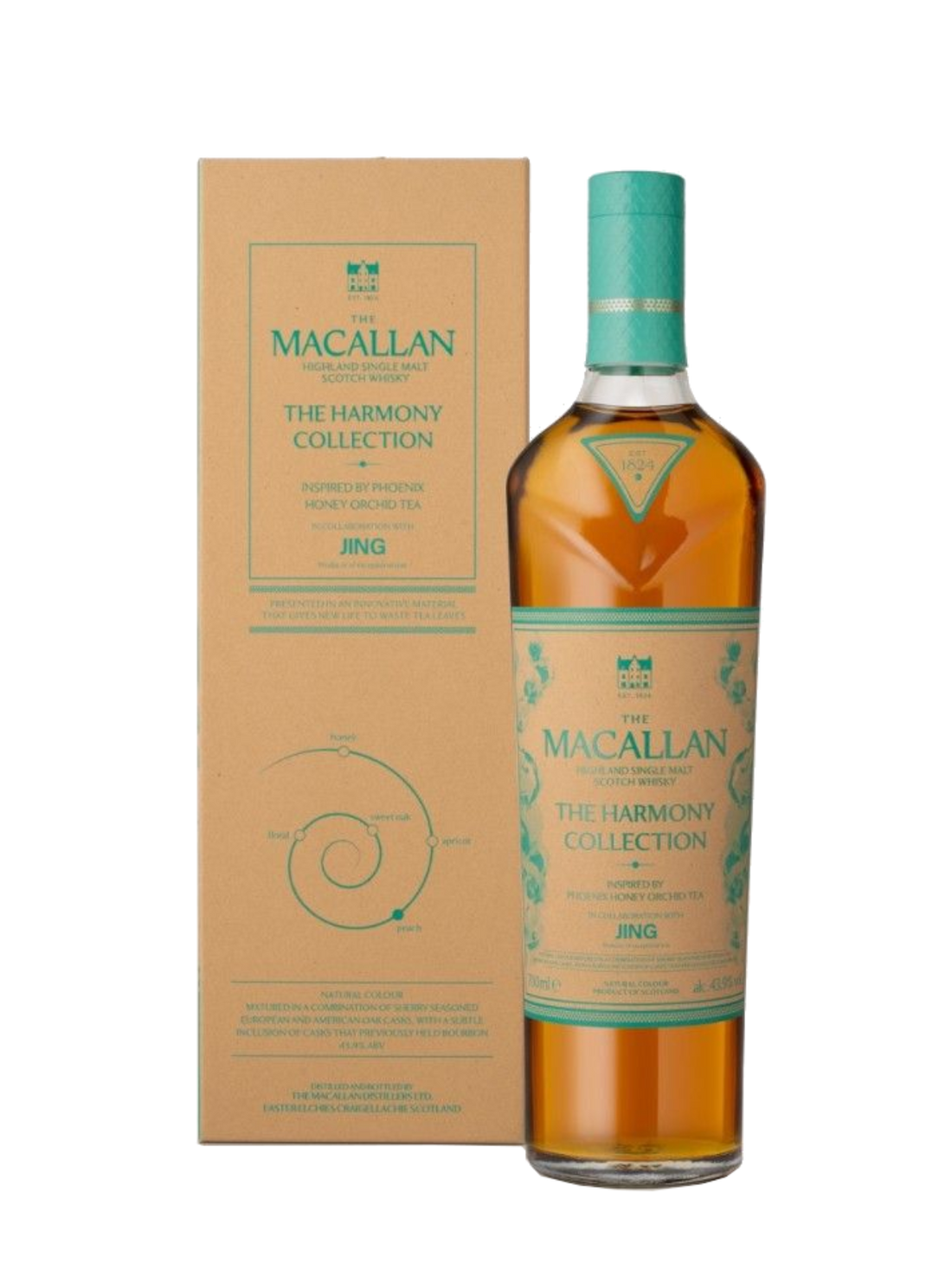 The Macallan Harmony Collection JING Single Malt Scotch Whisky - flaske med gaveæske