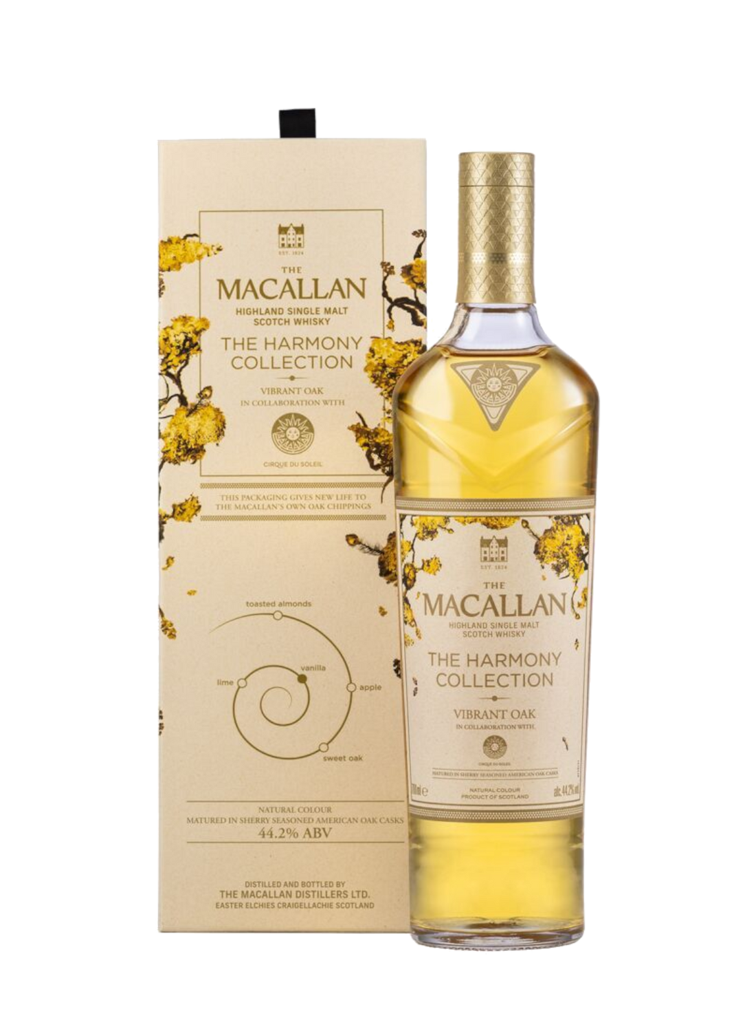 The Macallan Harmony Collection Vibrant Oak Single Malt Whisky - flaske med gaveæske