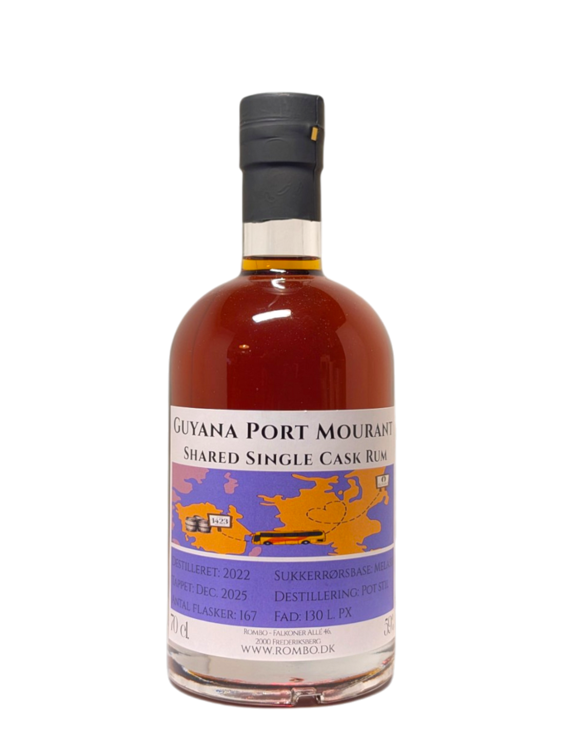 Guyana Port Mourant Shared Single Cask Rum - flaske
