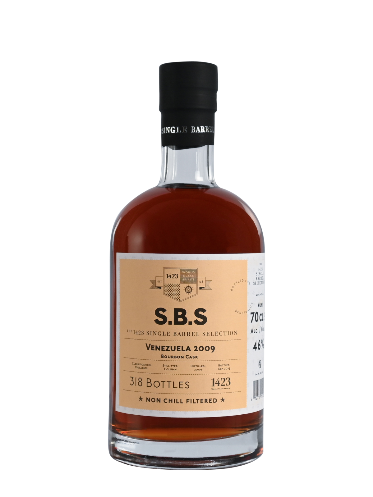 SBS Venezuela 2009 Rom (Bottled for Belgium/Holland/France) - flaske