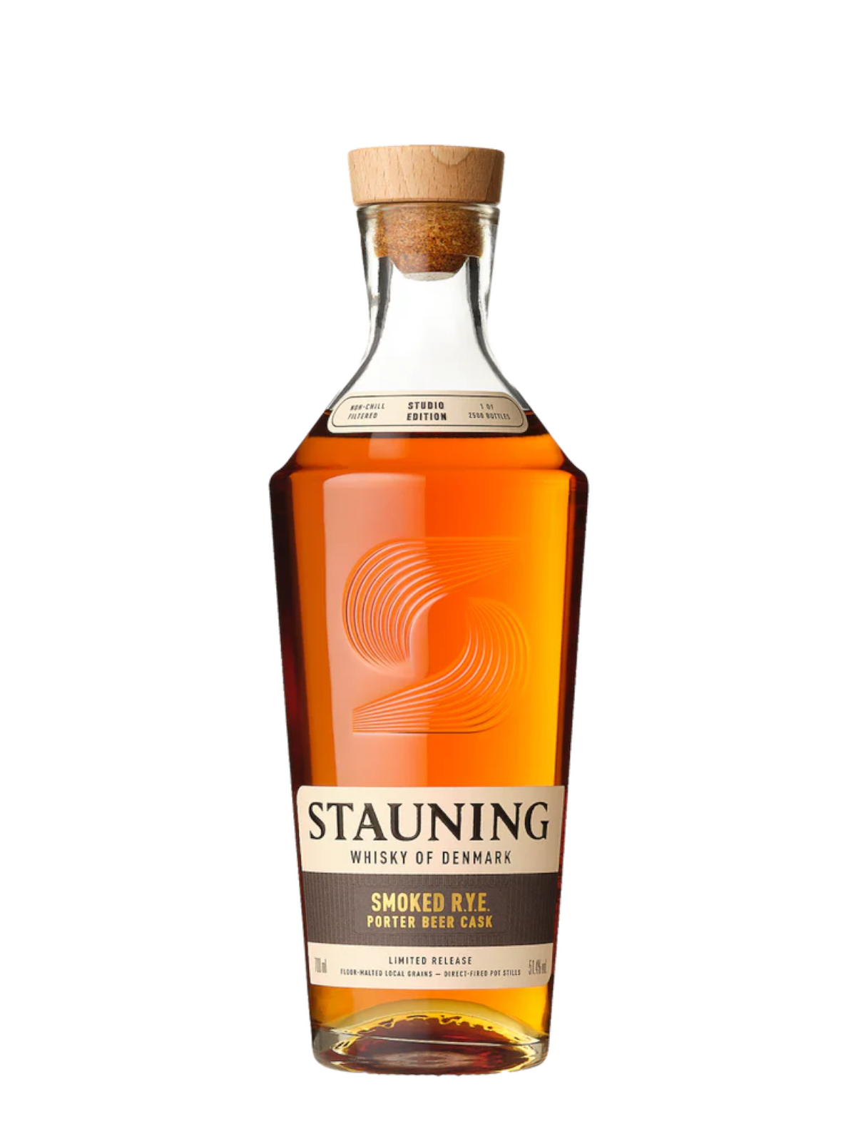 Stauning Smoked R.Y.E. Porter Beer Cask Whisky - flaska