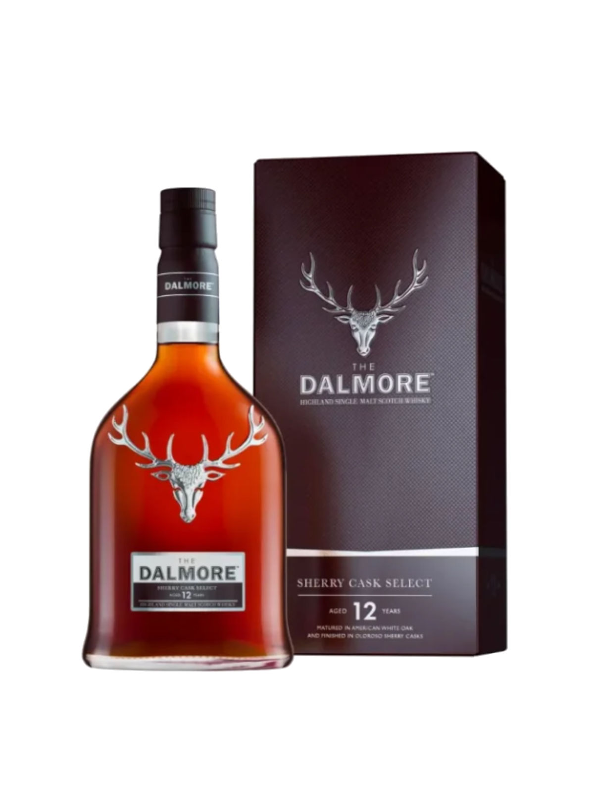 The Dalmore 12 yo Sherry Cask Select Single Malt Scotch Whisky - flaske med gaveæske