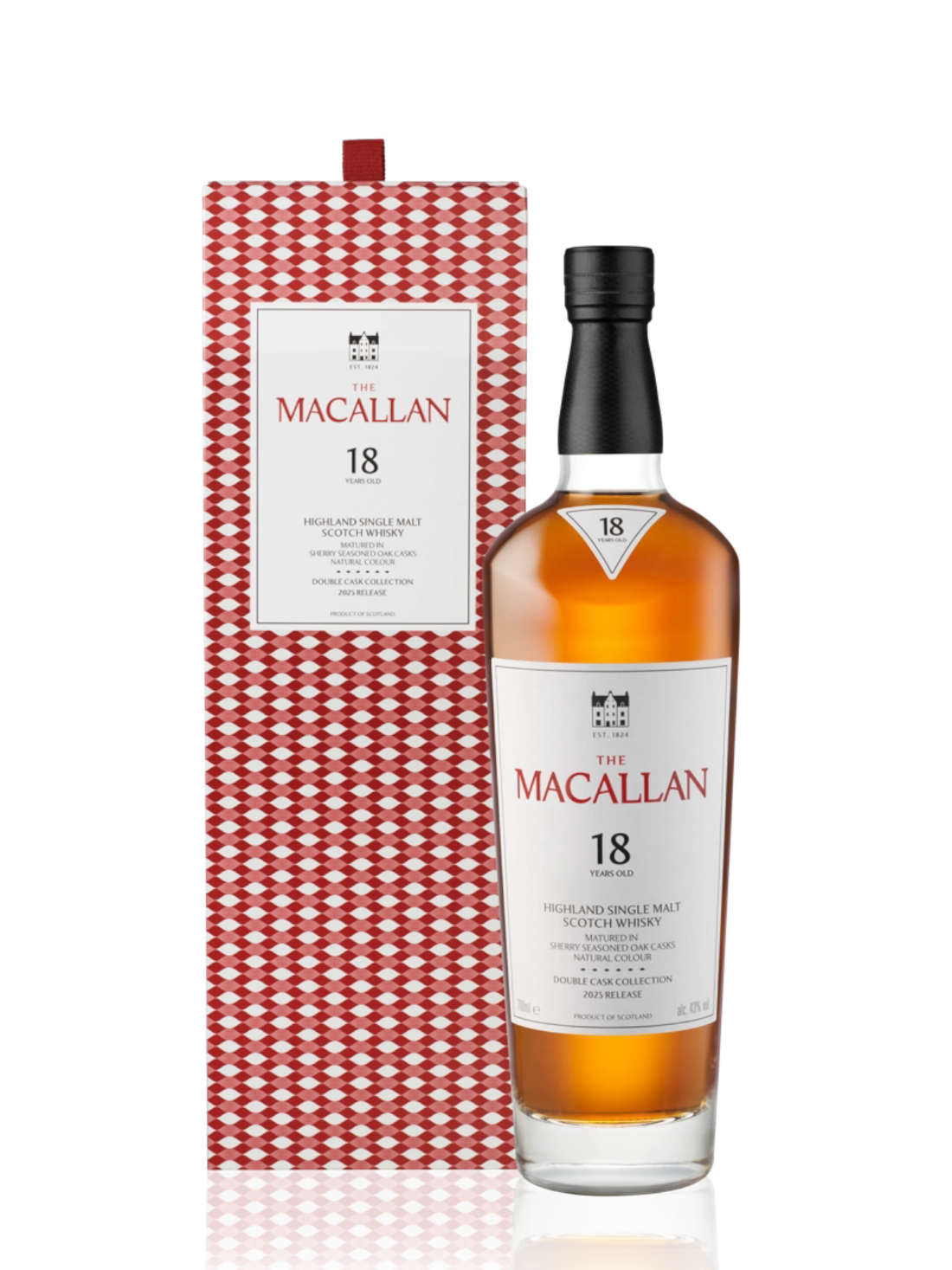 The Macallan 18 års Double Cask Single Malt Whisky - flaske med gaveæske