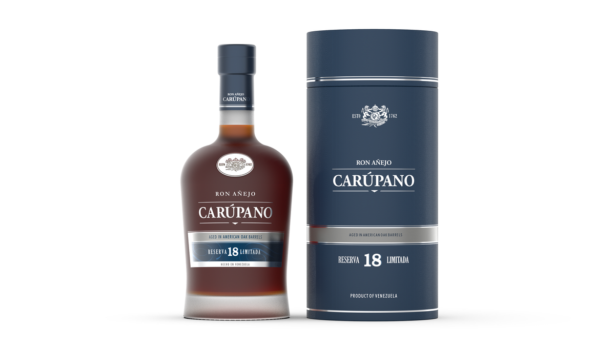 Carupano Reserva 18 Limitada Rom - flaske med gaveæske
