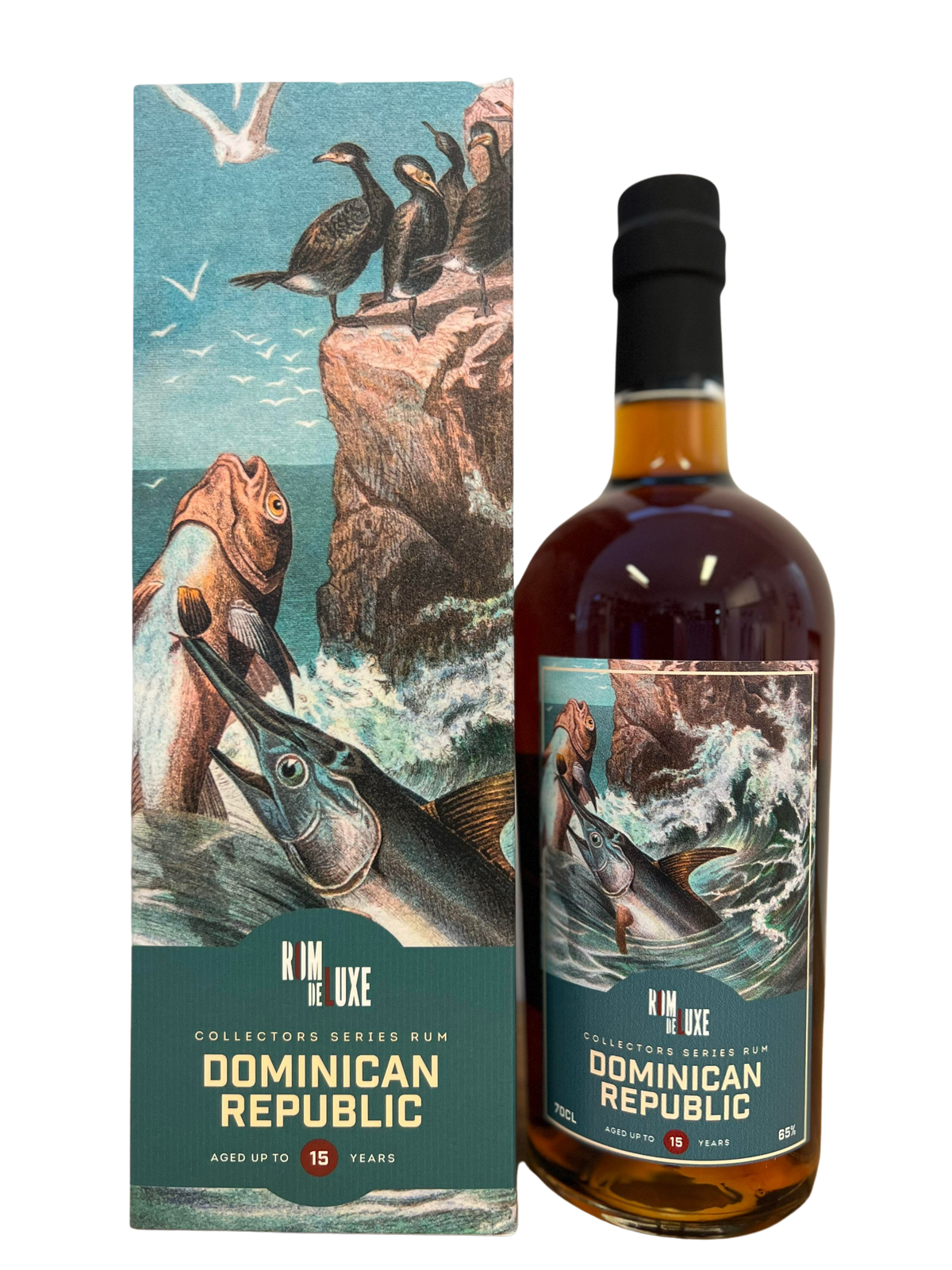 Romdeluxe Collectors Series Rum No. 8 Dominican Republic - bottle with gift box