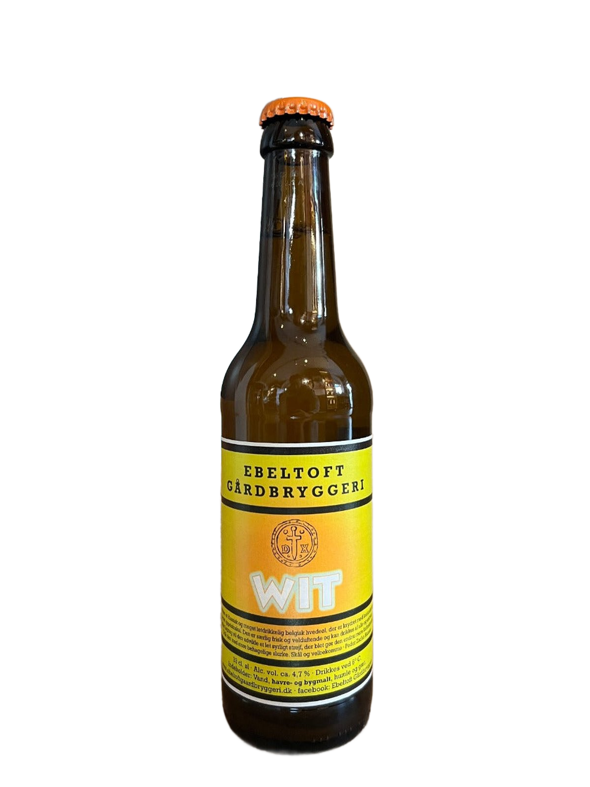 Ebeltoft Gårdbryggeri WIT Øl - flaske