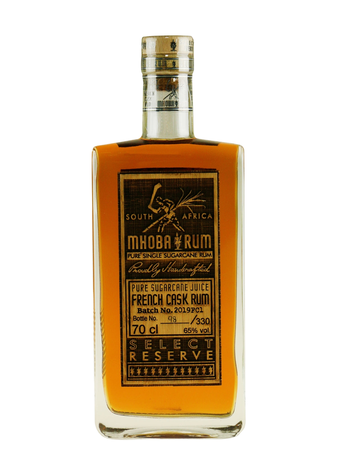 Mhoba Select Reserve French Cask Rum - bottle
