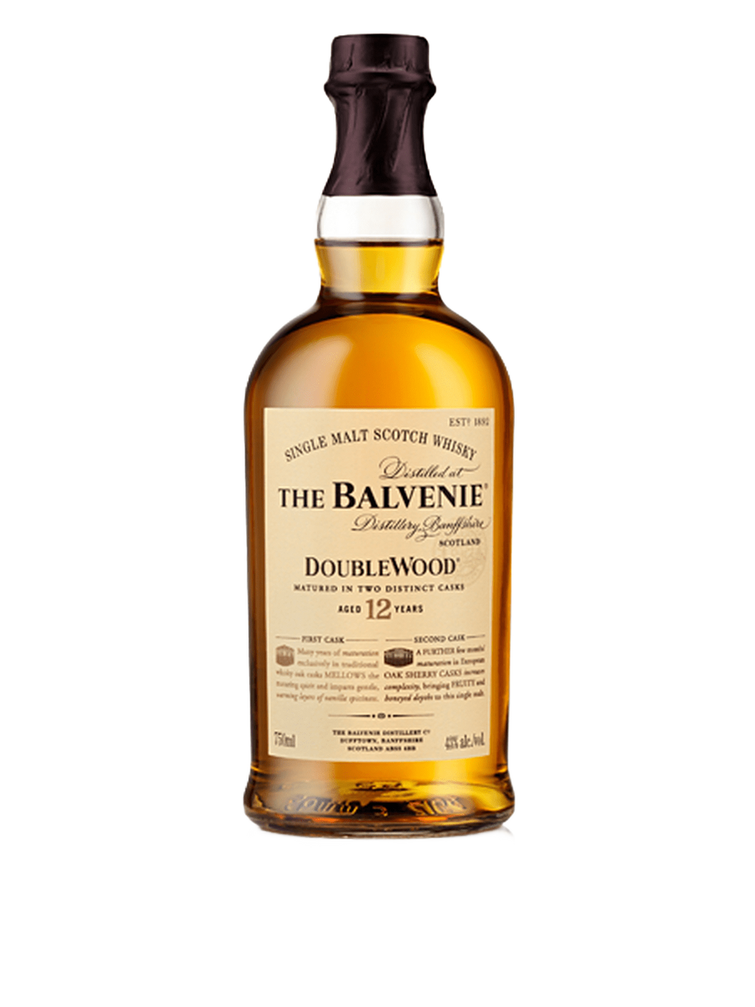 The Balvenie DoubleWood 12 års Single Malt Whisky - flaske