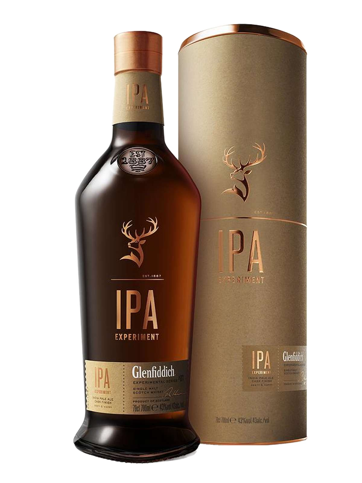 Glenfiddich IPA Experimental Series Single Malt Scotch Whisky - bottle with gift box