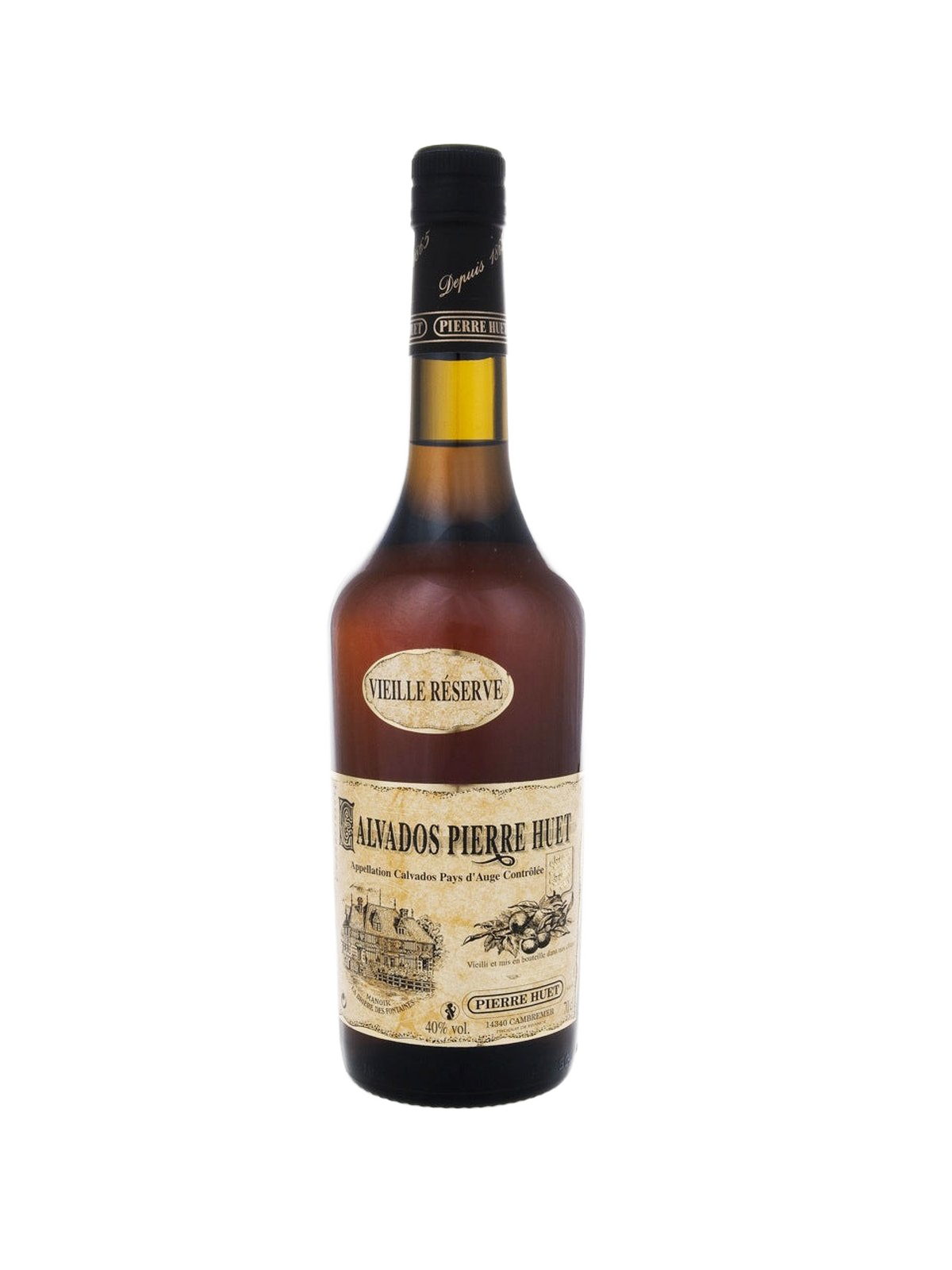 Calvados Pierre Huet Vieille Réserve 8 år - flaske
