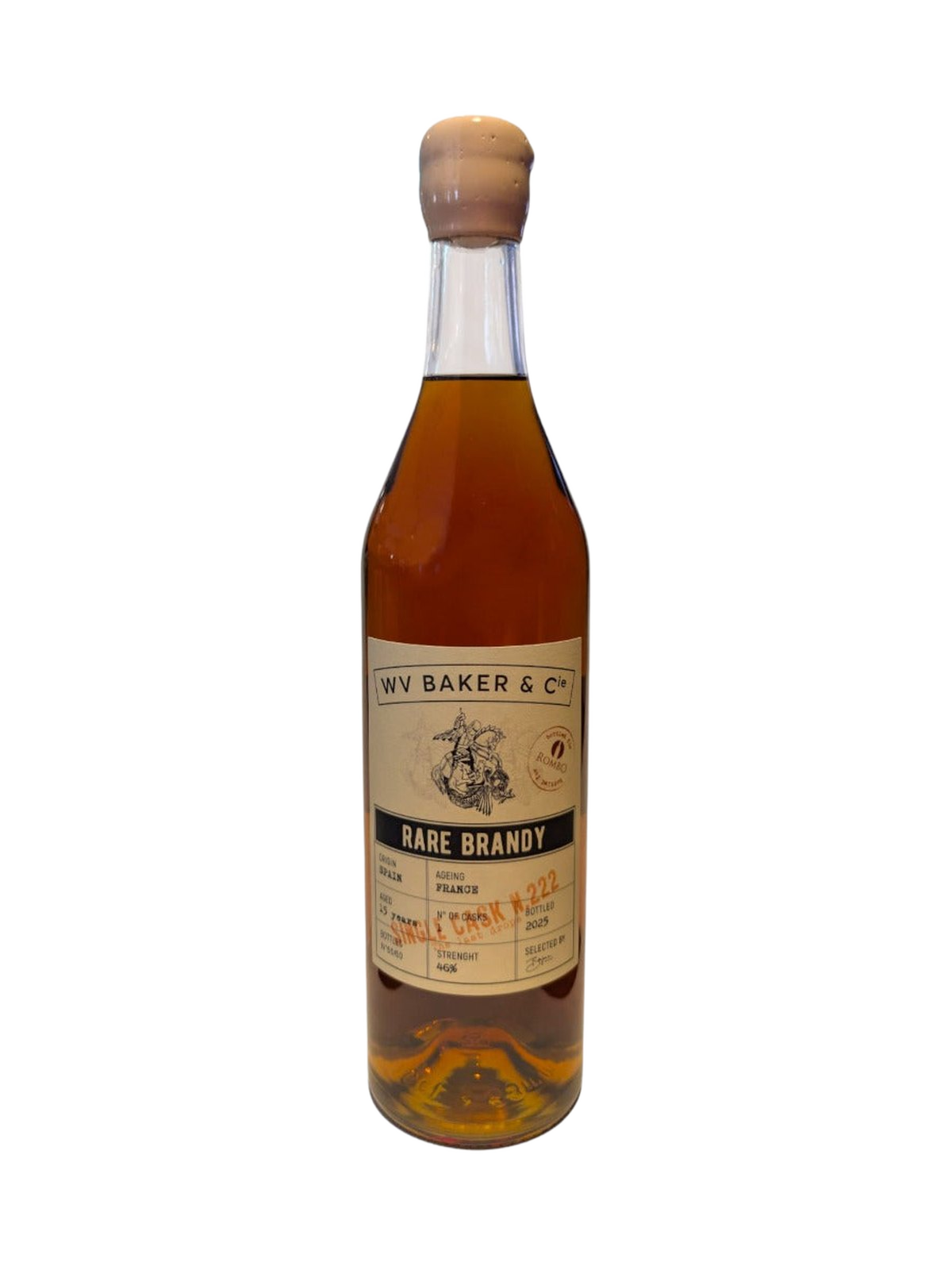 WV Baker & Cie Rare Brandy Rombo Single Cask - flaske