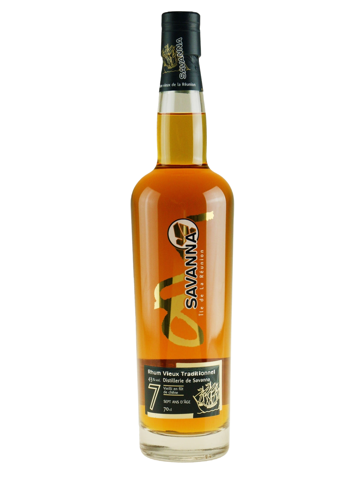 Savanna Rhum Vieux Traditionnel 7 års Rom - flaske