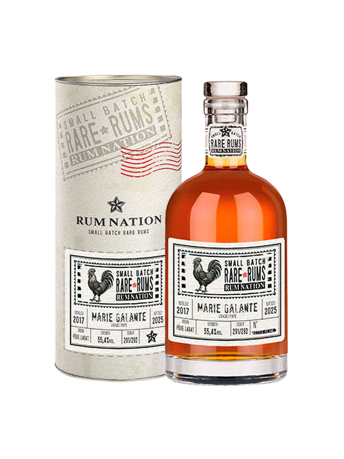 Rum Nation Rare Rums Marie Galante rom - flaska med presentask