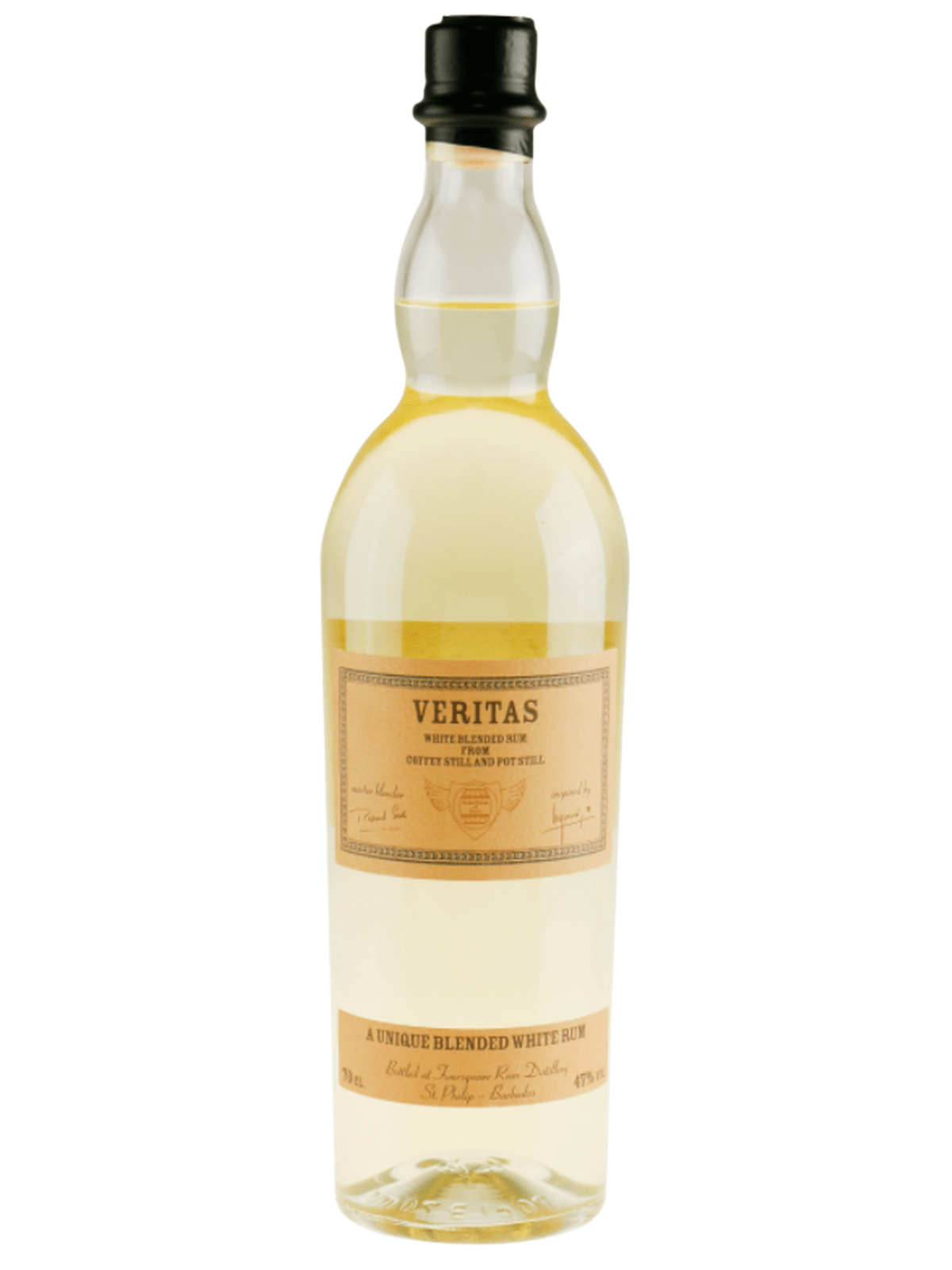 Veritas White Barbados og Jamaica Blended Rum - flaske