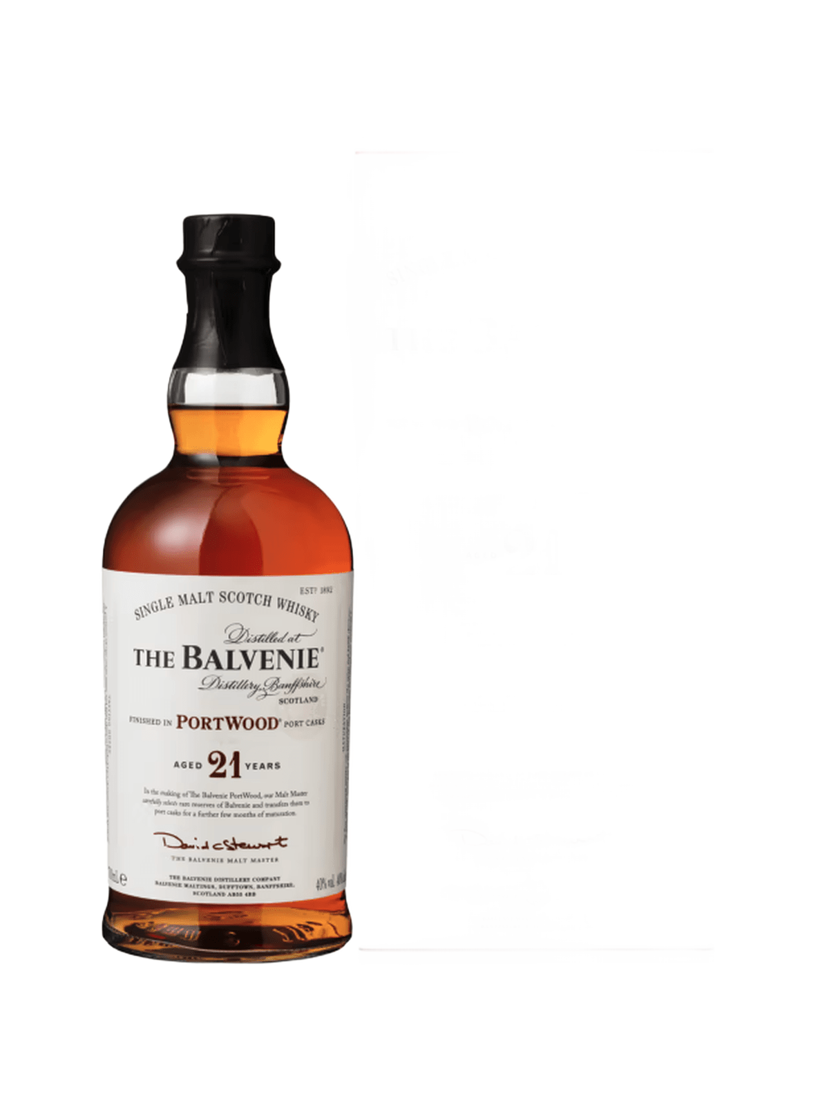The Balvenie 21 Year Old PortWood Single Malt Whisky - bottle