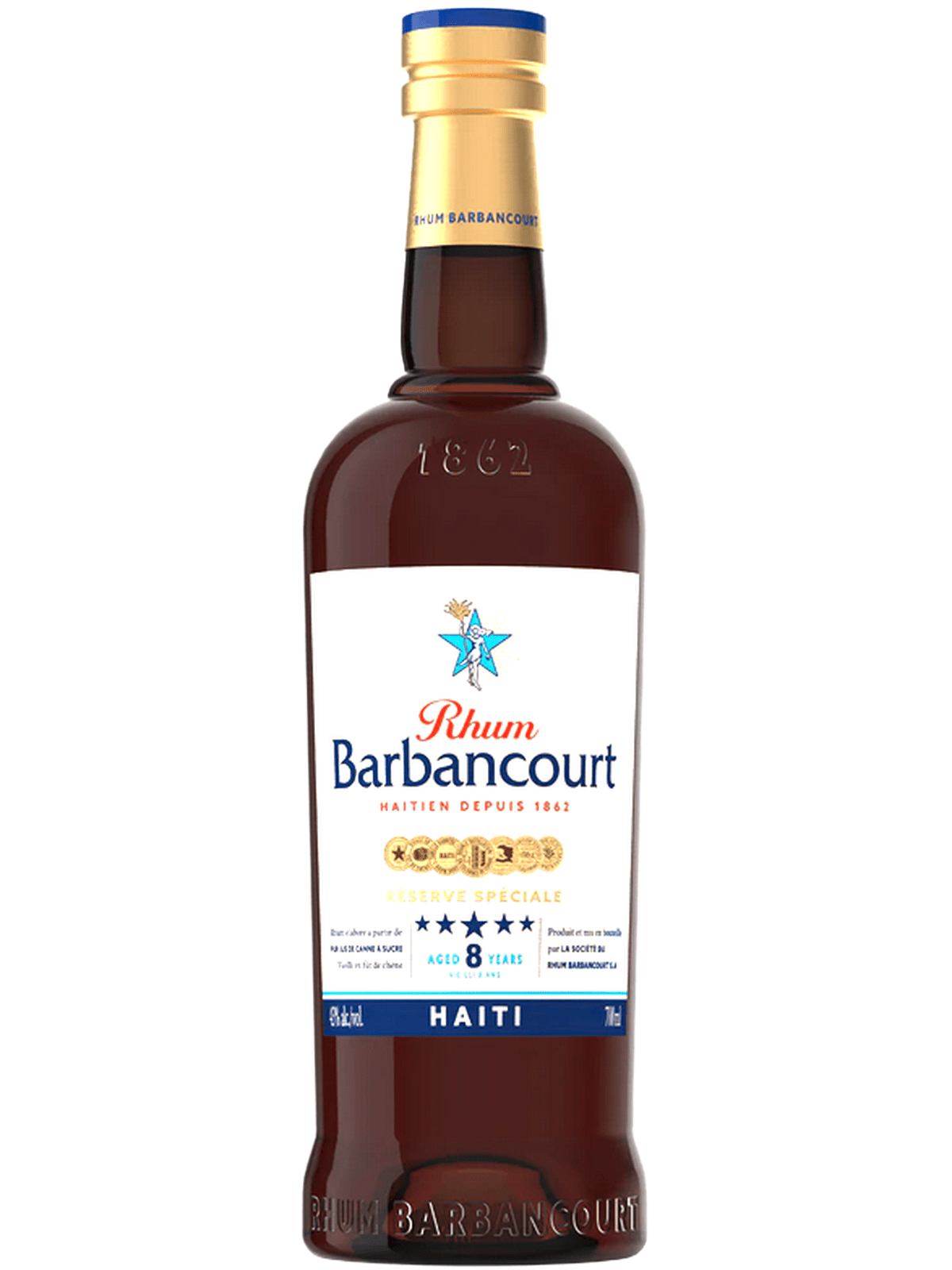 Barbancourt Rhum 5 Star 8 Years Rom - flaska