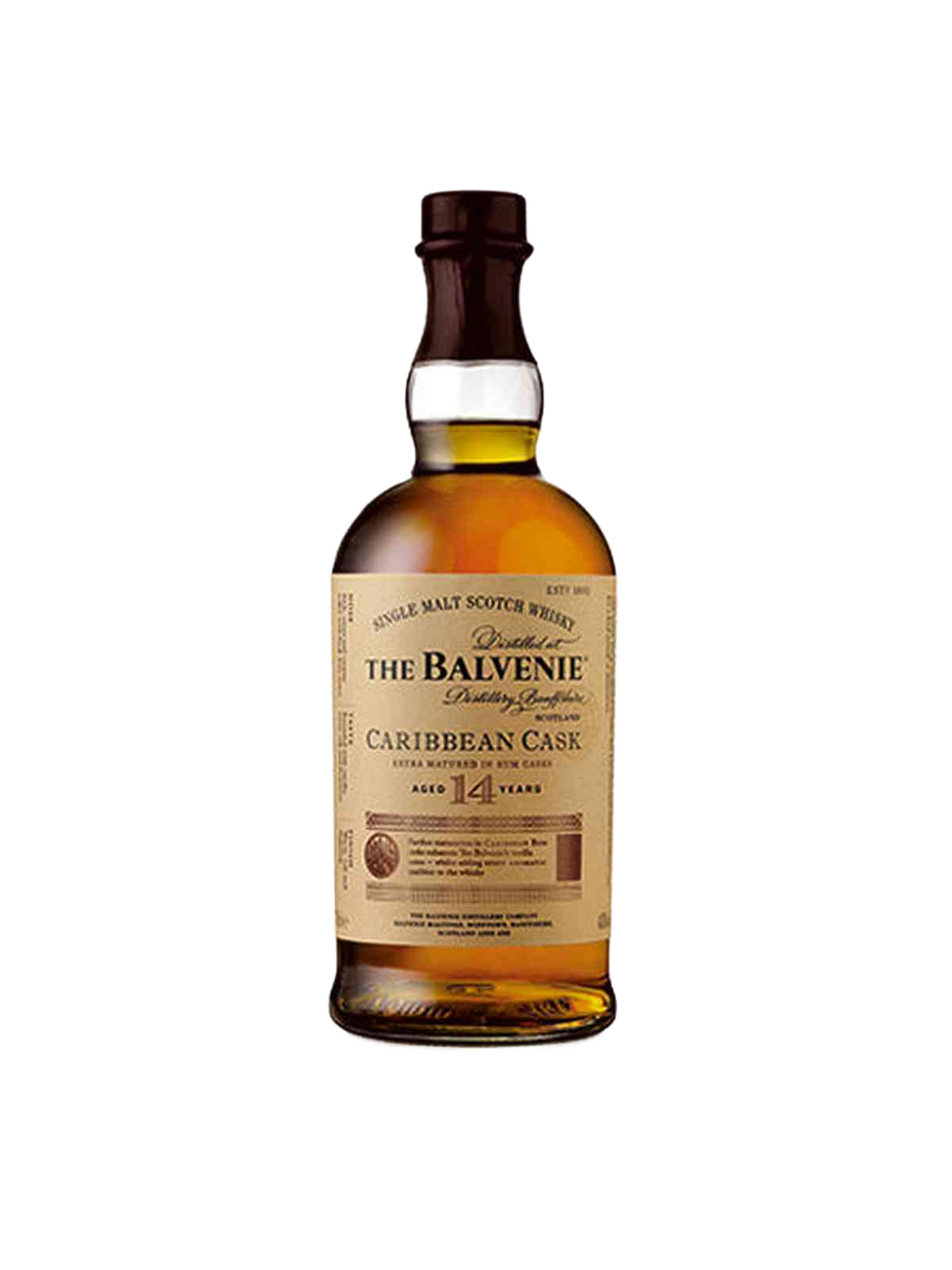 The Balvenie Caribbean Cask 14 års Single Malt Whisky - flaske