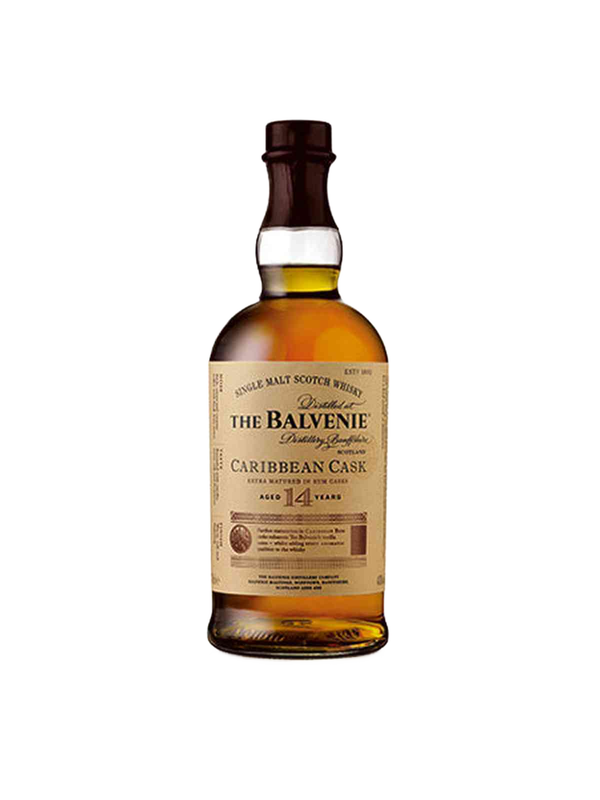 The Balvenie Caribbean Cask 14 års Single Malt Whisky - flaske