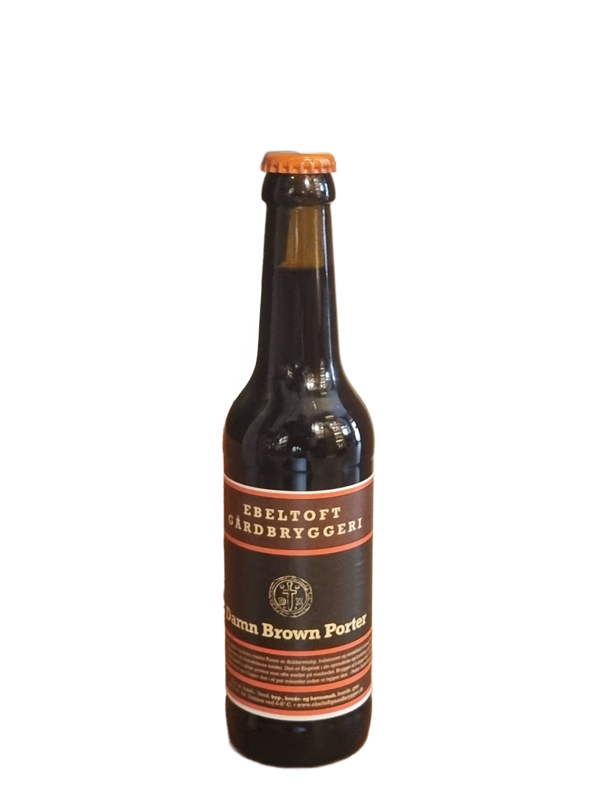 Ebeltoft Gårdsbryggeri Damn Brown Porter Öl - flaska