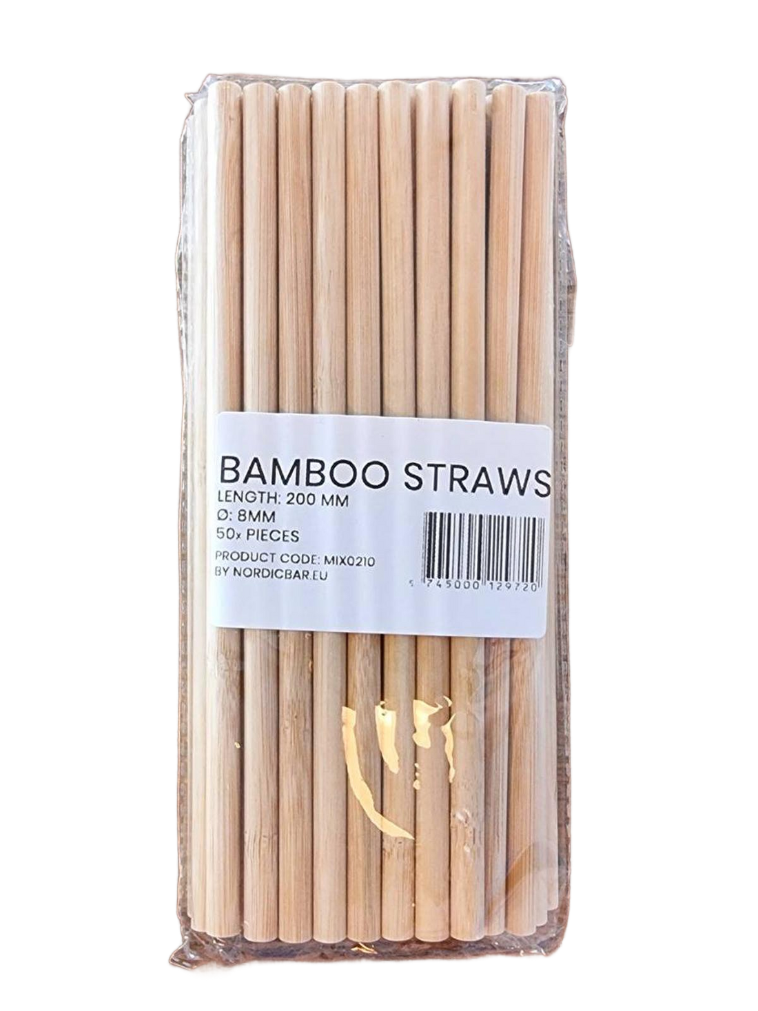 Bambus sugerør 50 stk.