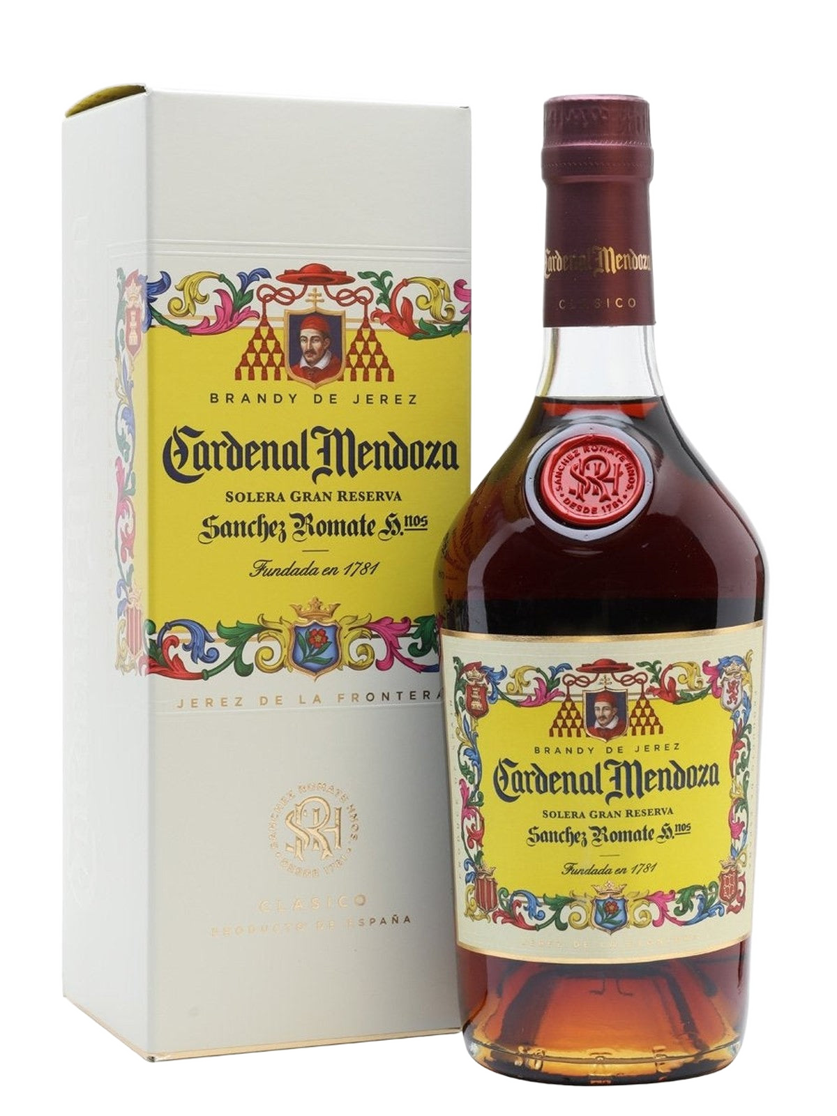 Cardenal Mendoza Solera Gran Reserva Brandy de Jerez - flaske med gaveæske