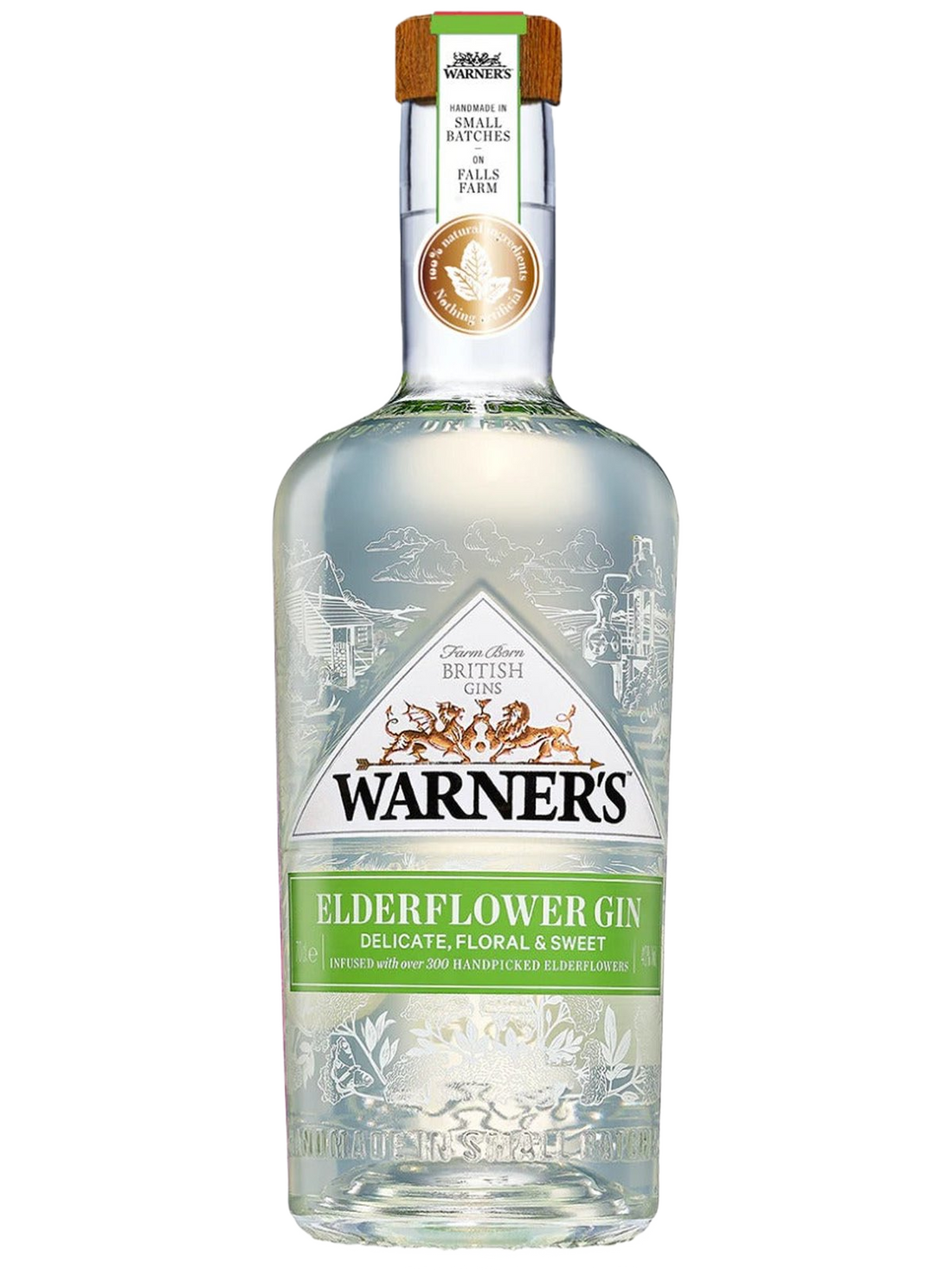Warner's Elderflower Gin - flaske