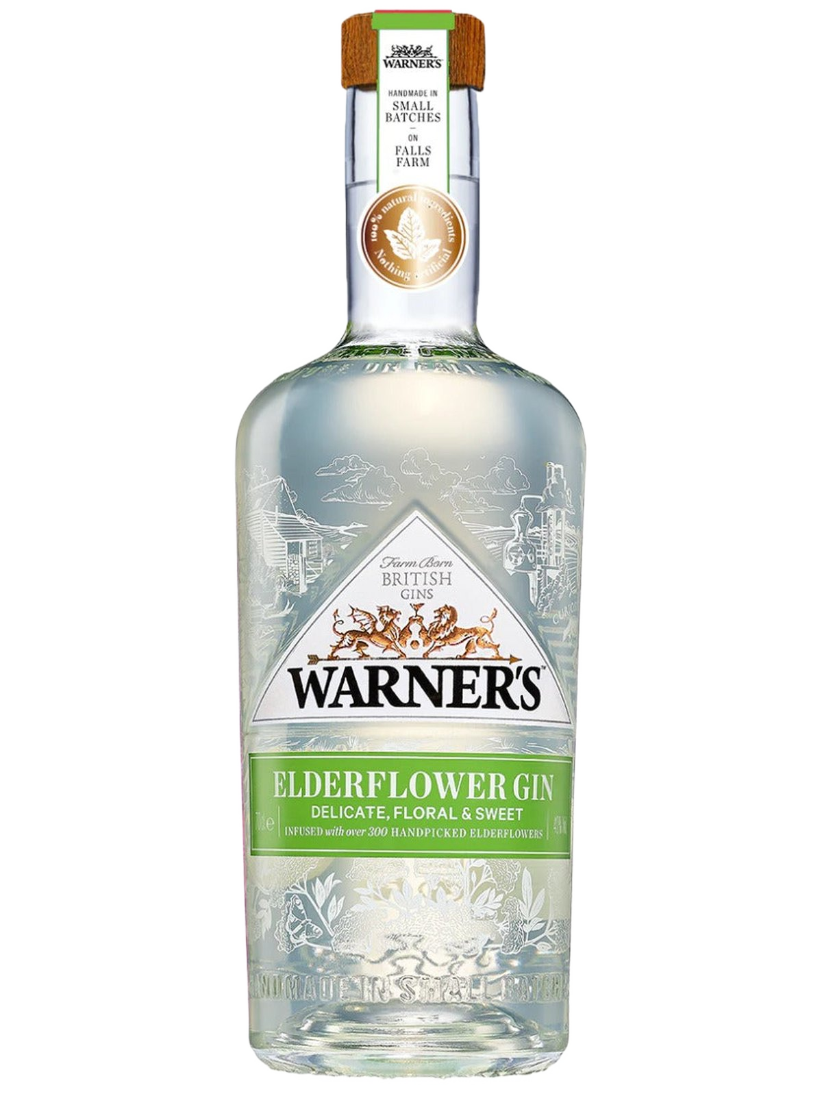 Warner's Elderflower Gin - flaske
