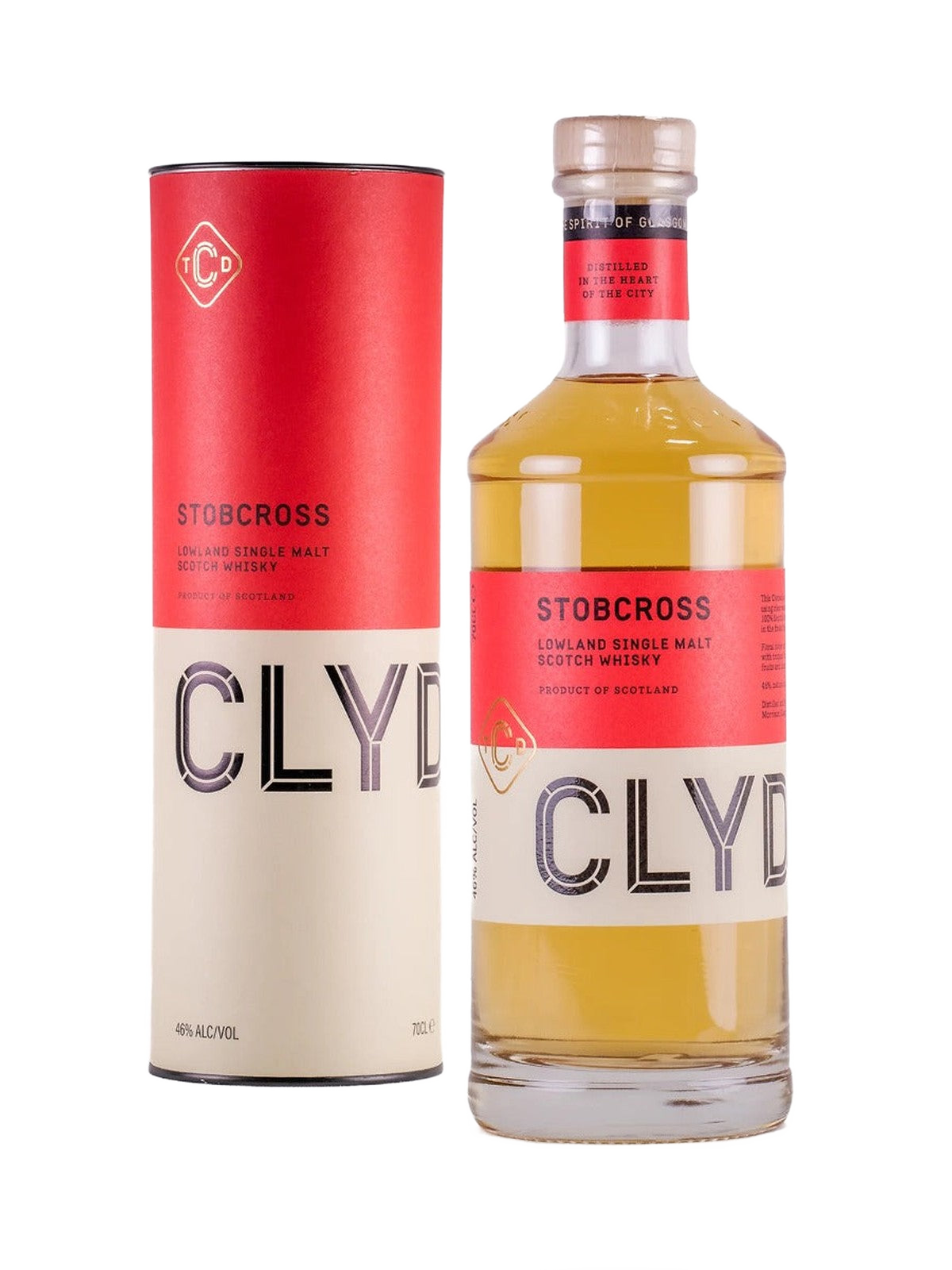 The Clydeside Distillery Stobcross Single Malt Whisky - bottle with gift box