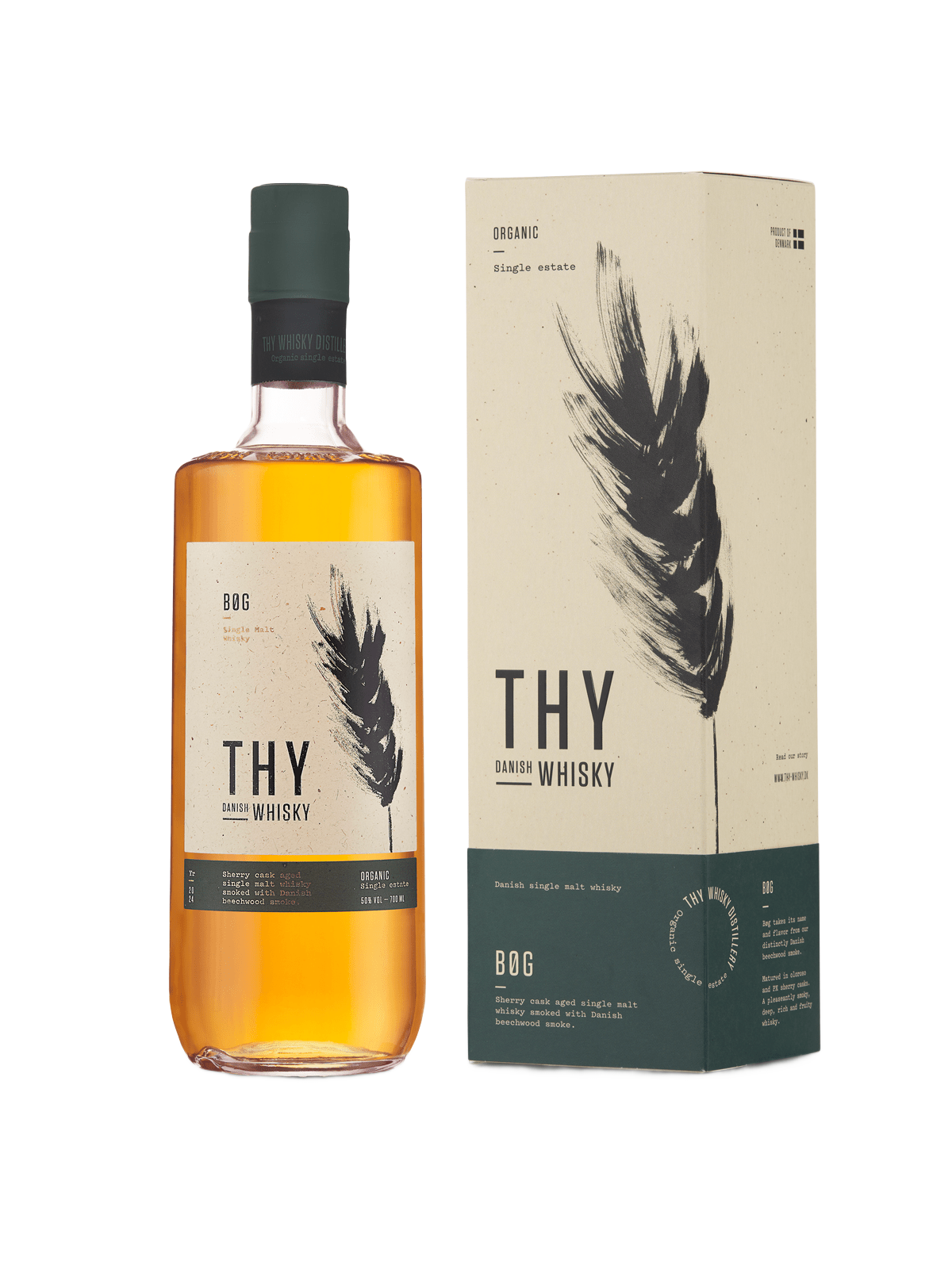 Thy Bøg Danish Single Malt Whisky - bottle with gift box