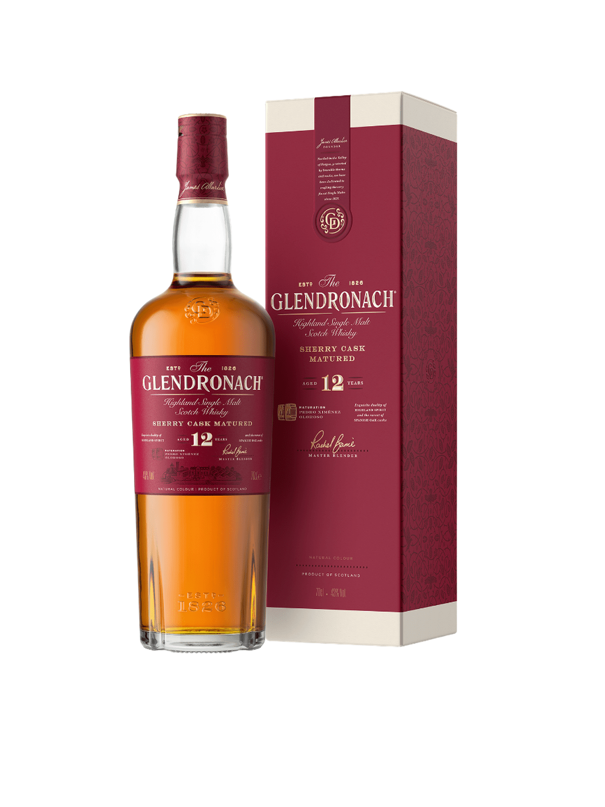 GlenDronach Original 12 Year Old Single Malt Whisky - bottle with gift box