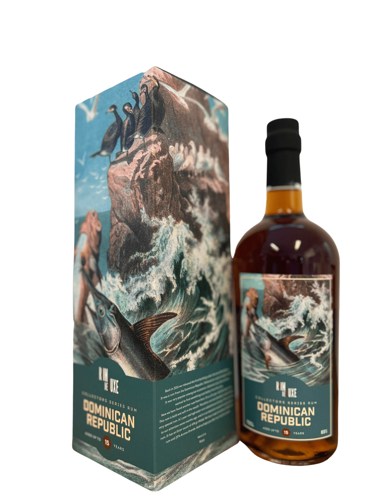 Romdeluxe Collectors Series Rum No. 8 Dominican Republic - bottle with gift box