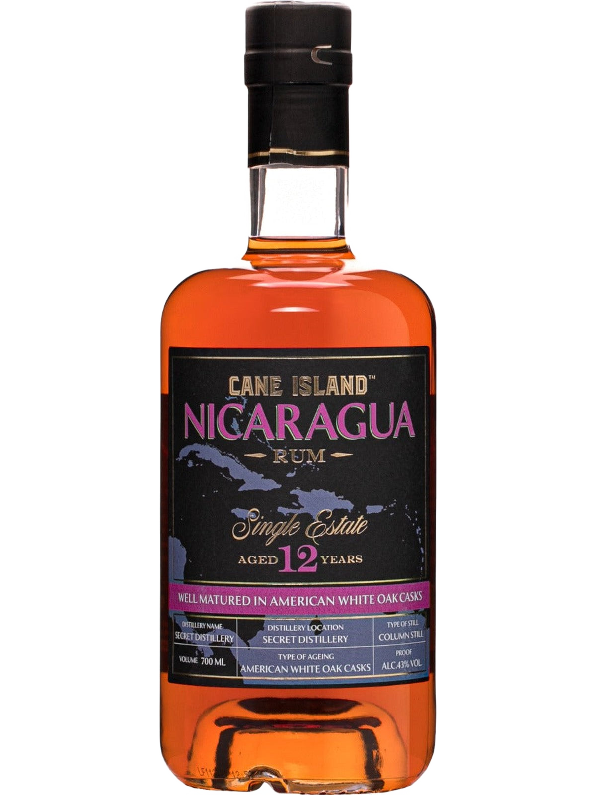 Cane Island Single Estate Rum Nicaragua 12 Year Old Rum - bottle