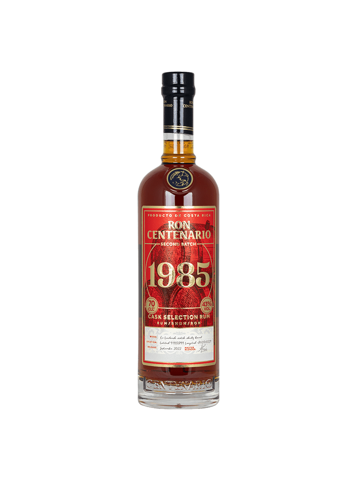 Ron Centenario Edicion 1985 Cask Selection Rum - bottle