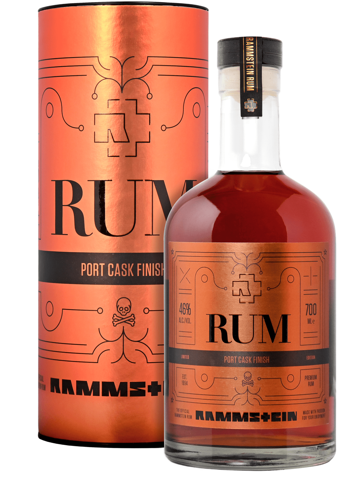 Rammstein Rum Port Cask Finish - flaske med gaveæske