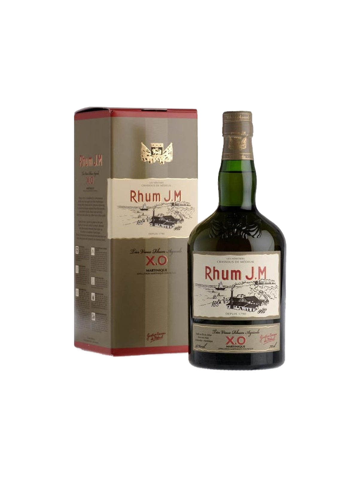 Rhum J.M XO Aged Agricultural Rum - bottle with gift box