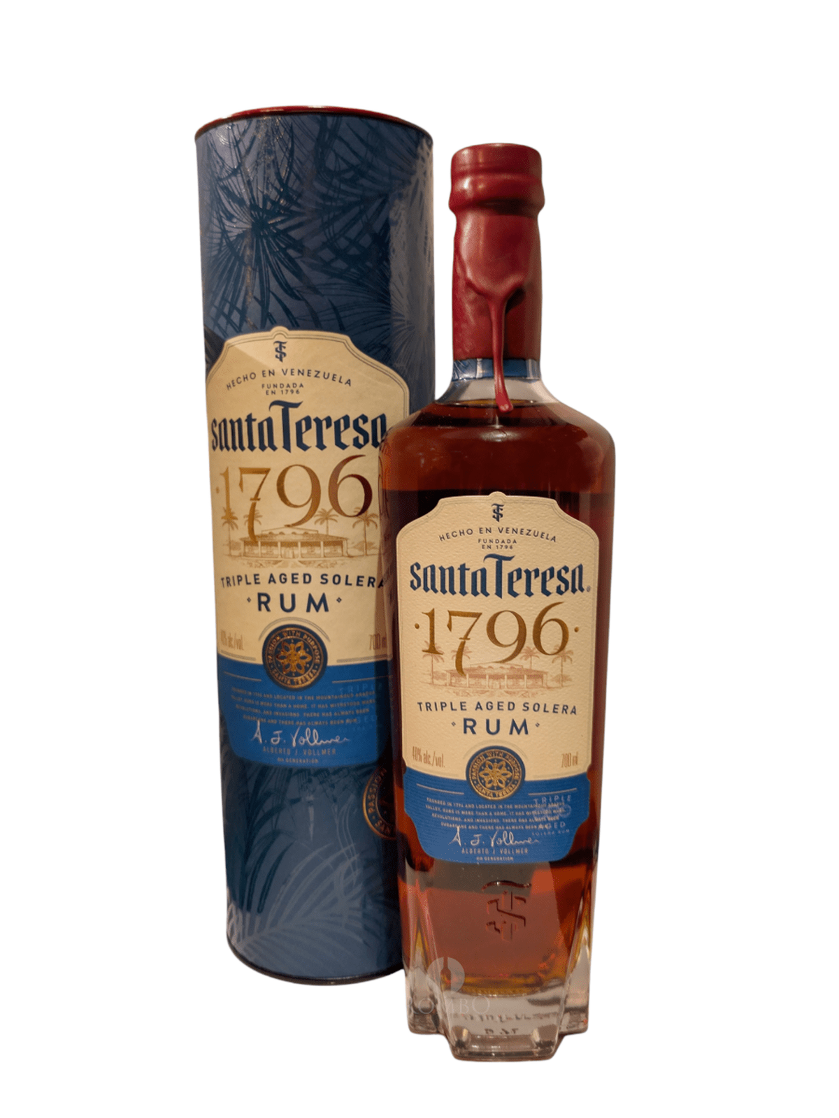 Santa Teresa 1796 Rom - flaske med gaveæske