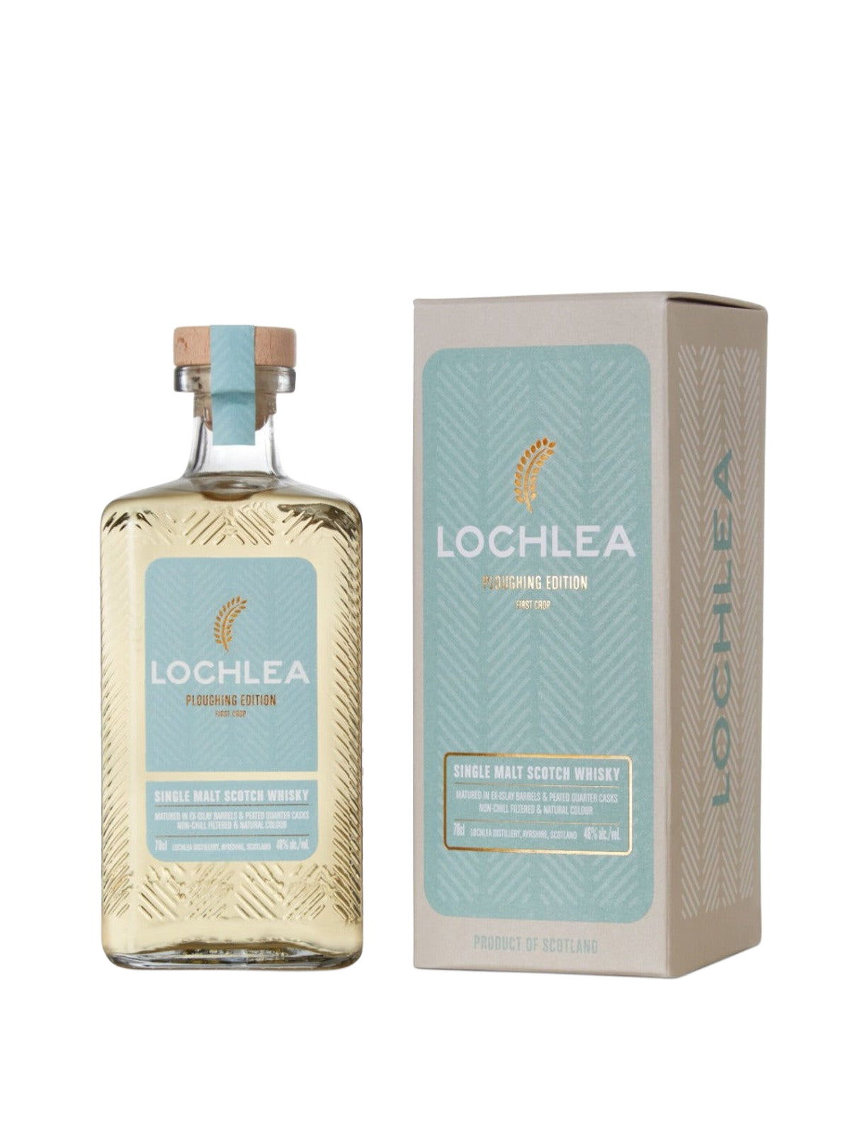 Lochlea Ploughing Edition First Crop Single Malt Whisky - bottle with gift box