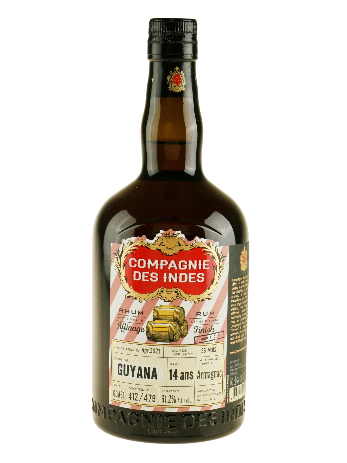 Compagnie Des Indes Guyana 14 Year Old Armagnac Finish Rum - bottle