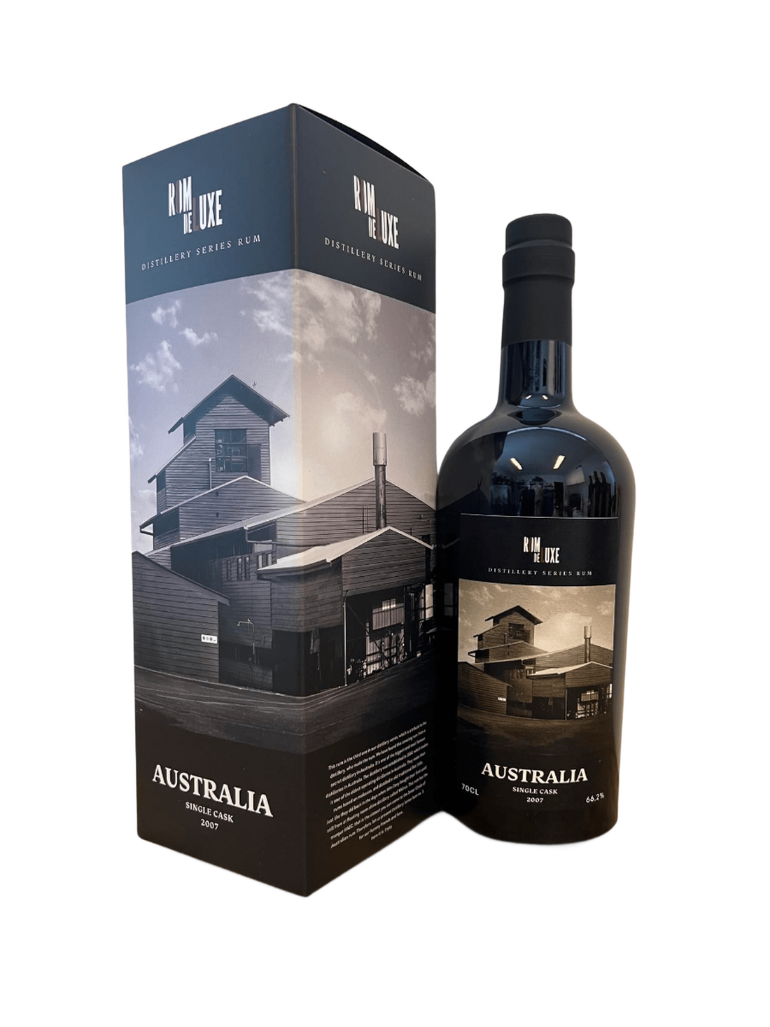 Romdeluxe Distillery Series Rum No. 3 Australia 2007 - bottle with gift box