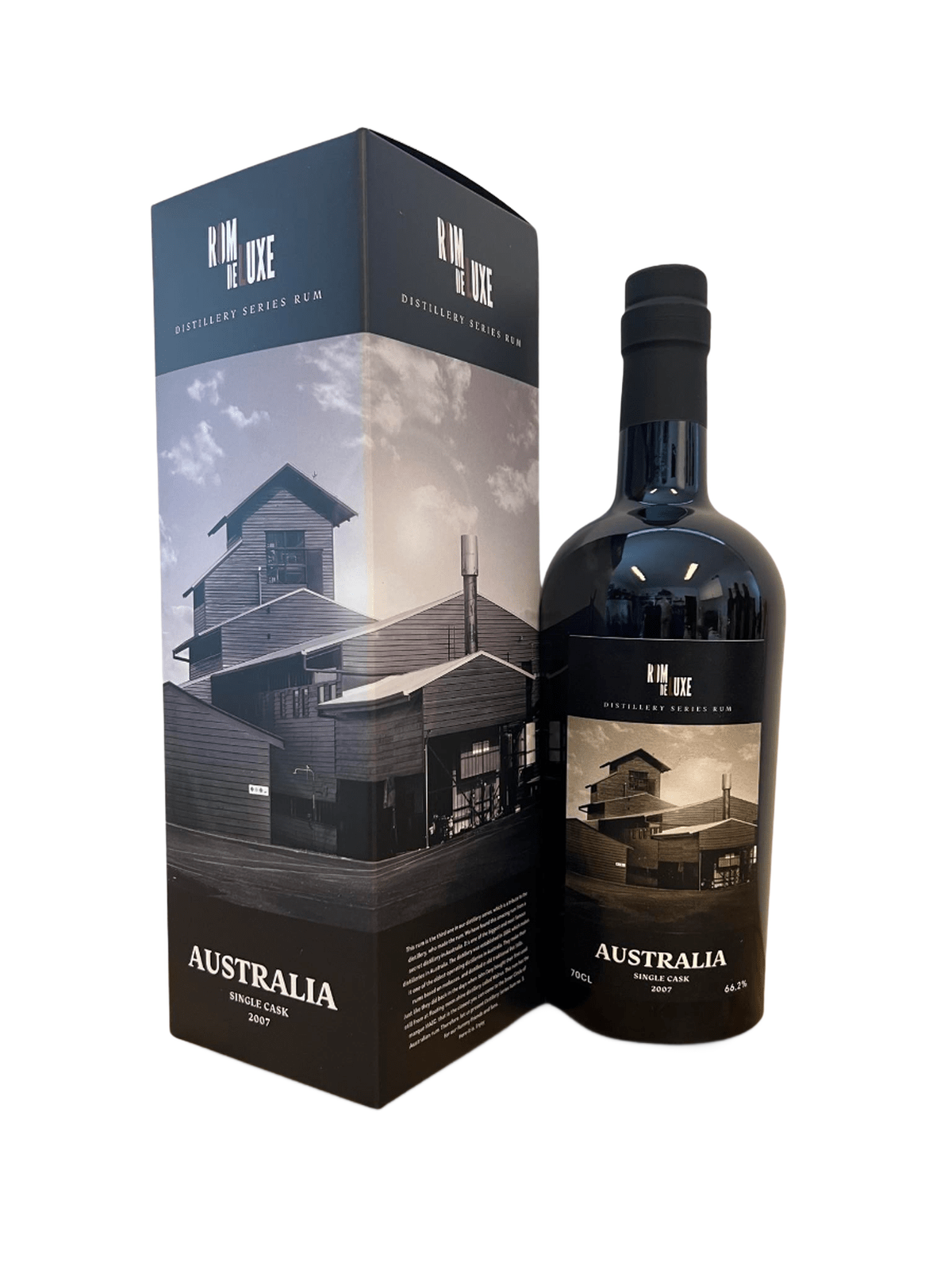 Romdeluxe Distillery Series Rum No. 3 Australia 2007 - bottle with gift box
