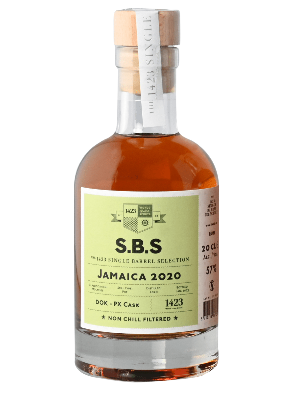 SBS Jamaica 2020 DOK PX Cask 20 cl. rom - flaske