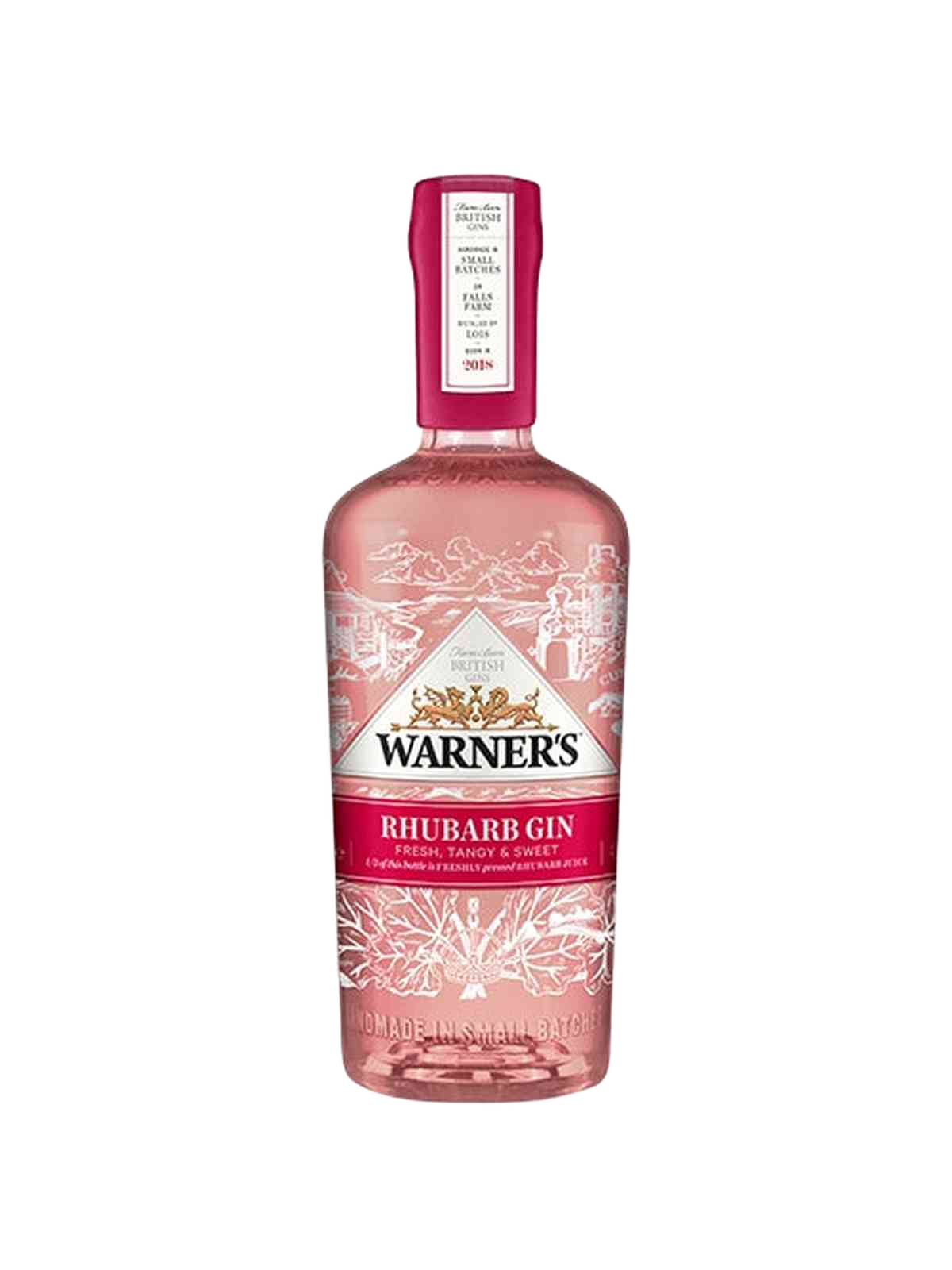 Warner's Rhubarb Gin - flaske
