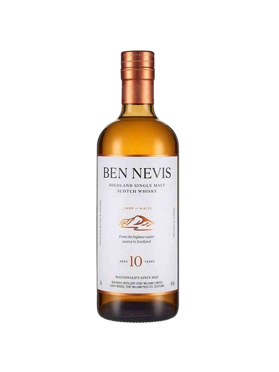 Ben Nevis 10 års Single Malt Whisky - flaske